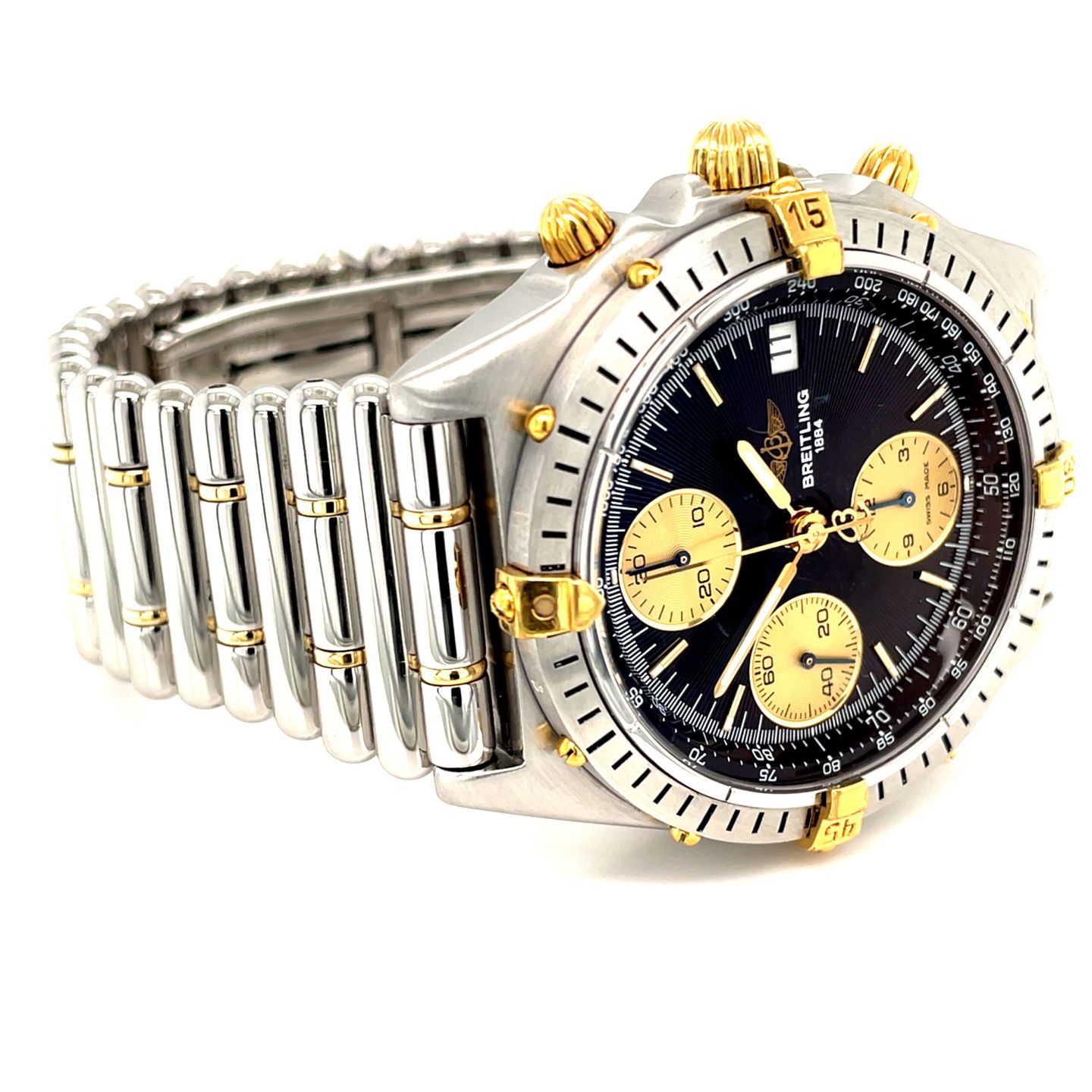 Breitling Chronomat B13048 (1990) - Zwart wijzerplaat 40mm Staal (3/8)