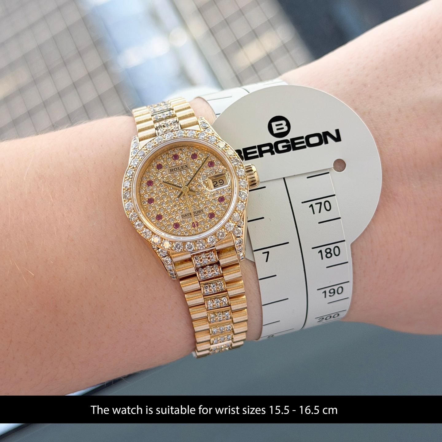 Rolex Lady-Datejust 69178 (1995) - Diamant wijzerplaat 26mm Geelgoud (2/8)