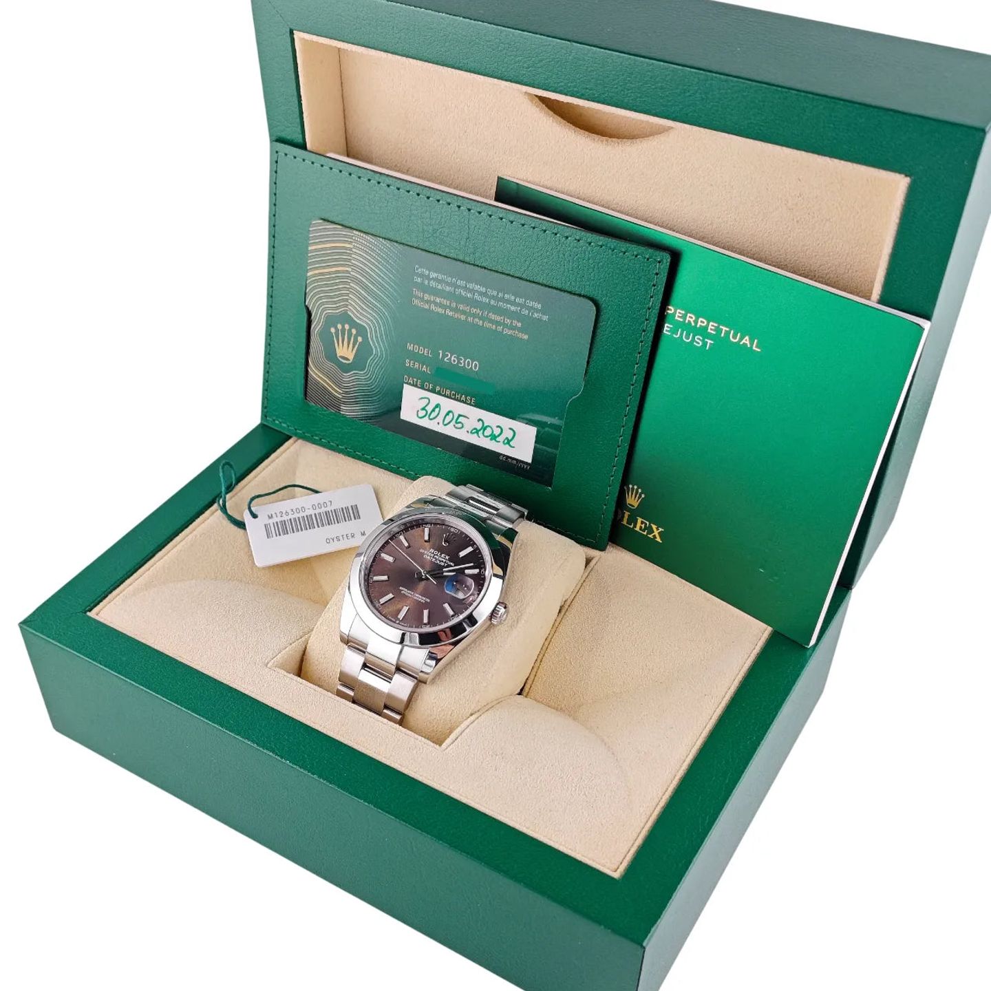 Rolex Datejust 41 126300 (Unknown (random serial)) - Brown dial 41 mm Steel case (8/8)