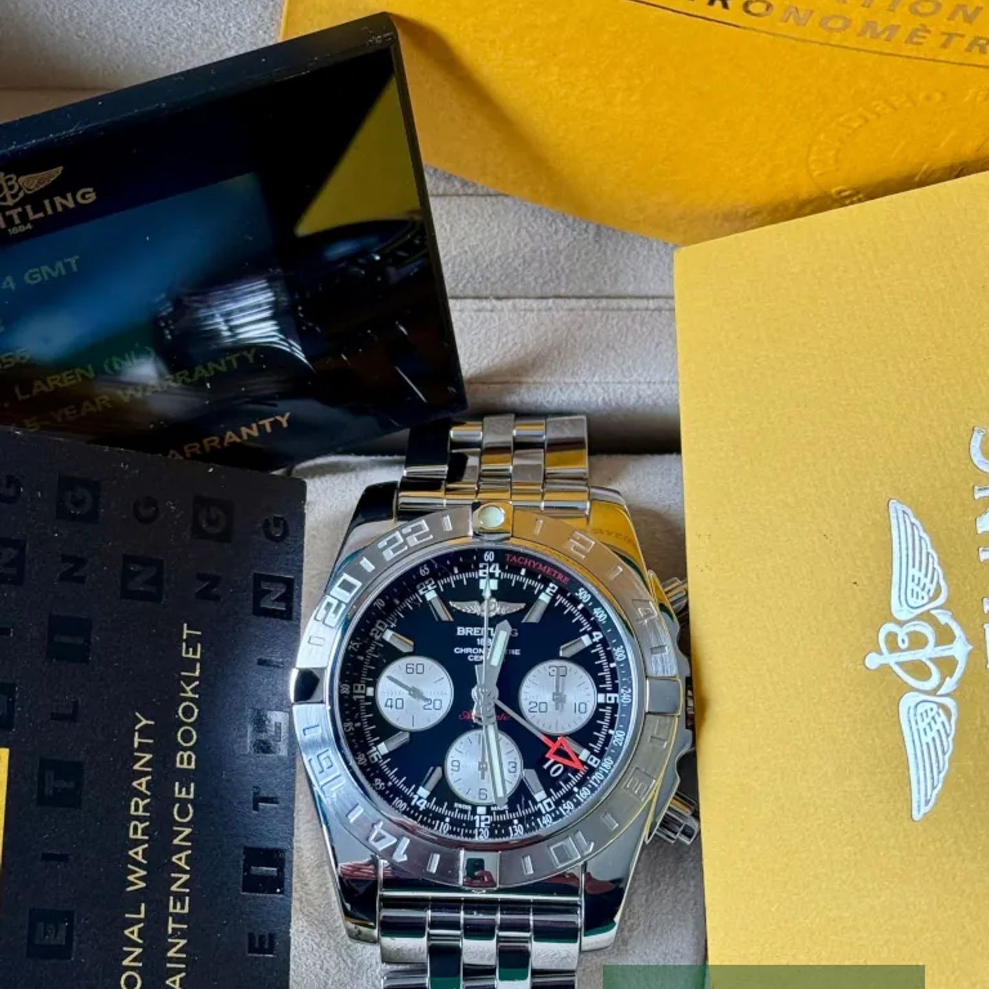 Breitling Chronomat 44 GMT AB042011/BB56 (2016) - Black dial 44 mm Steel case (7/7)