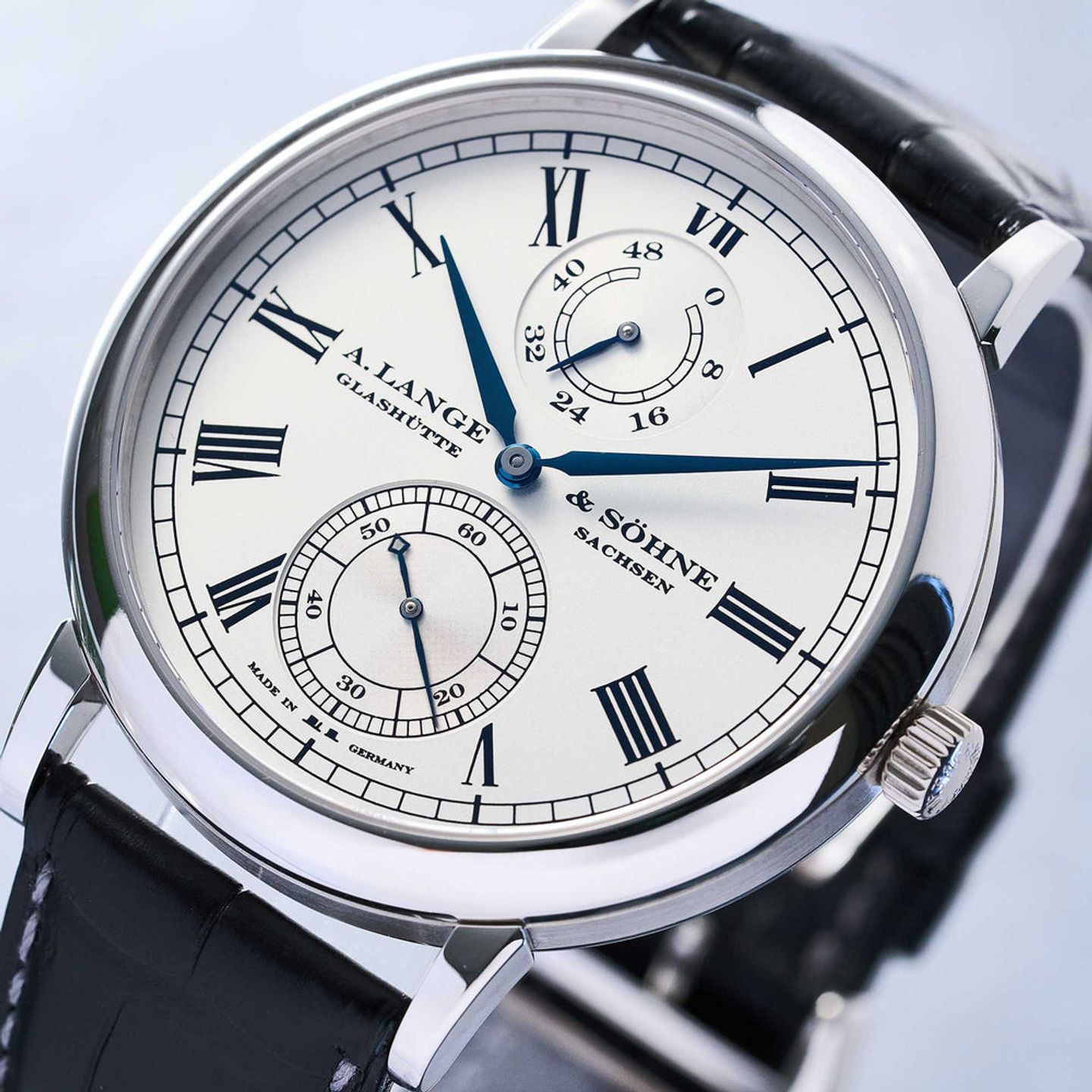 A. Lange & Söhne Langematik 304.049 (2005) - Silver dial 41 mm Platinum case (2/8)