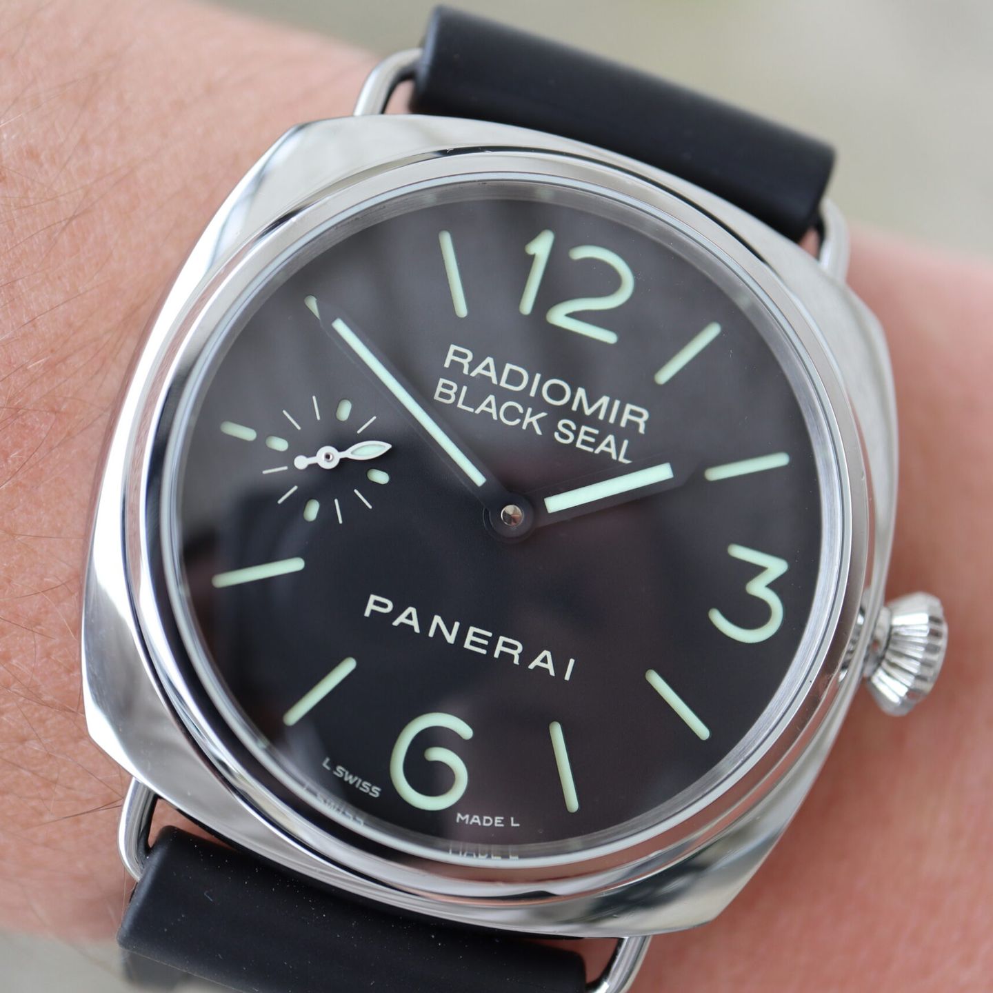 Panerai Radiomir Black Seal PAM00183 (2010) - Black dial 44 mm Steel case (1/8)