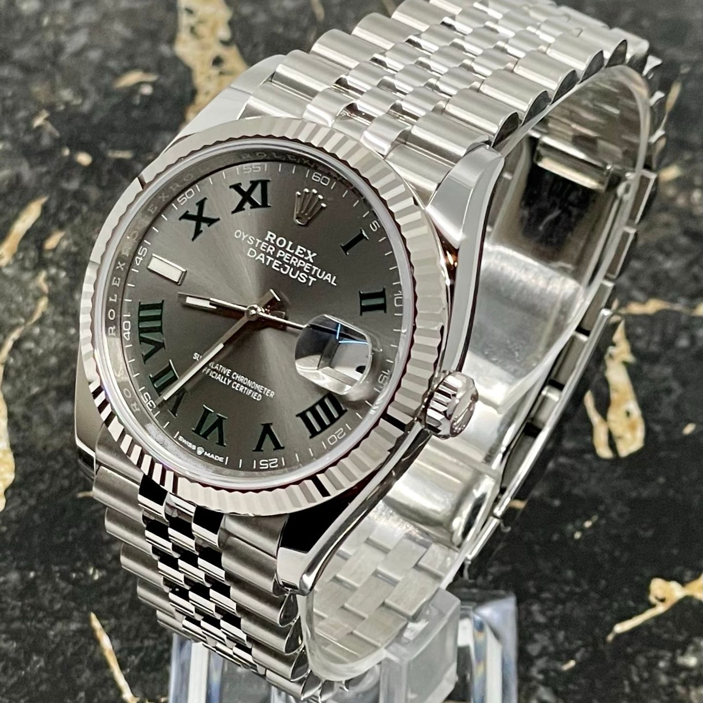 Rolex Datejust 36 126234 (2025) - Grey dial 36 mm Steel case (4/8)