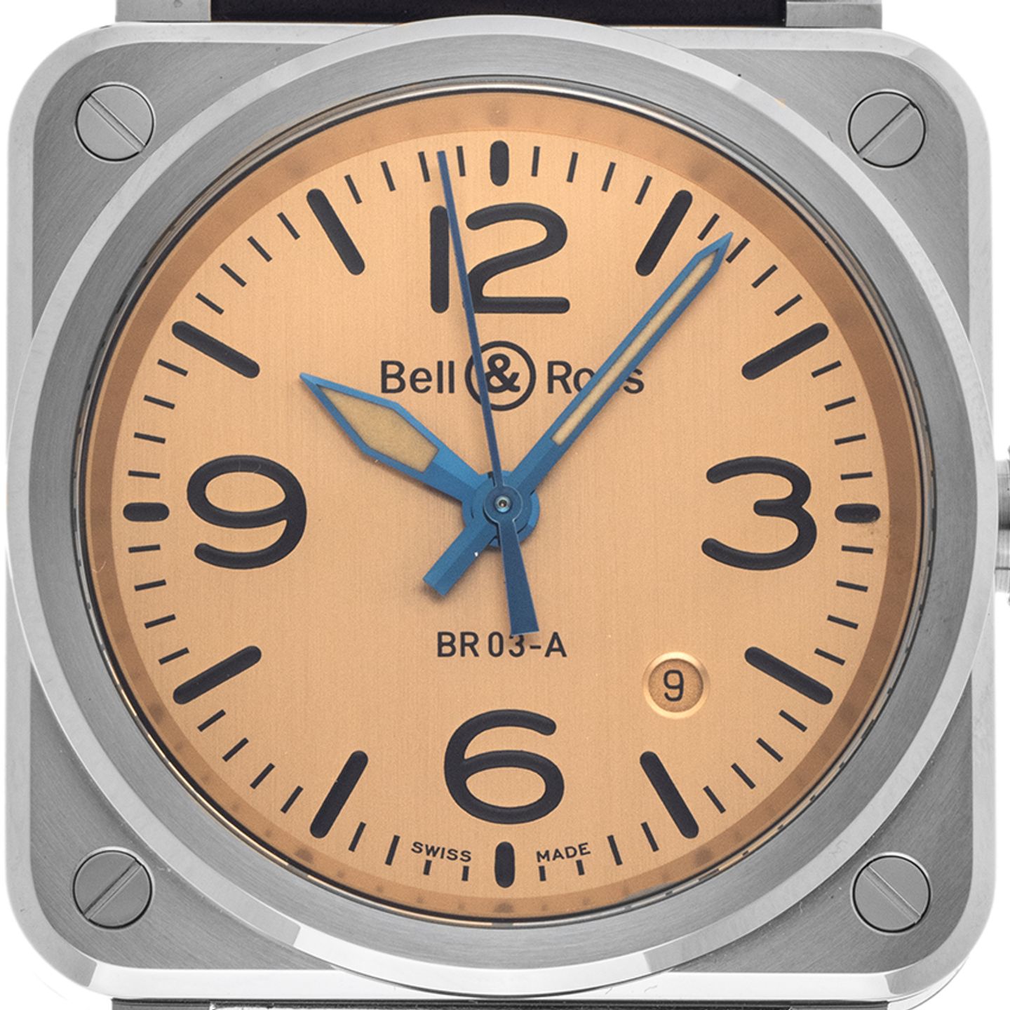Bell & Ross BR 03 BR03A-GB-ST/SCA (2024) - Beige dial 42 mm Steel case (1/7)