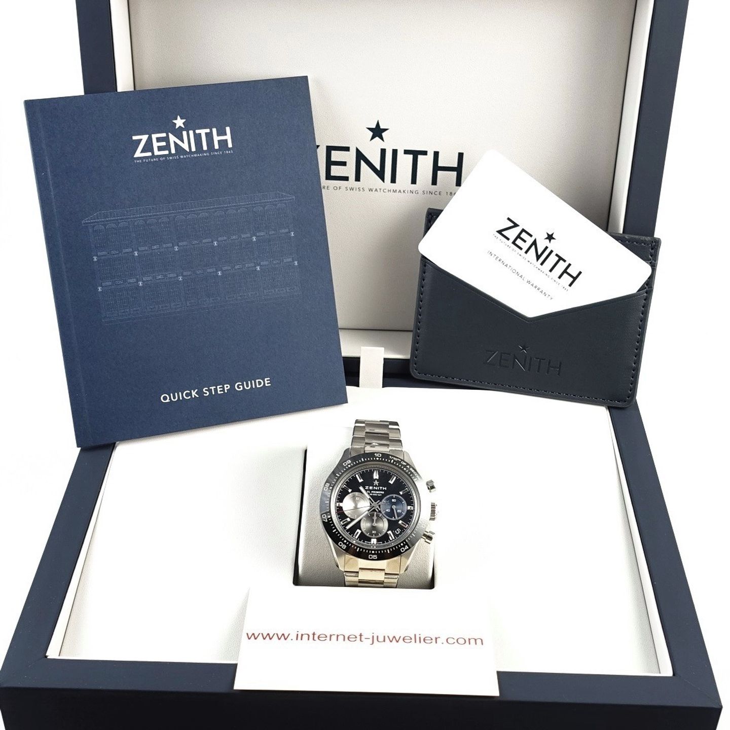 Zenith Chronomaster Sport 03.3100.3600/21.M3100 (2023) - Zwart wijzerplaat 41mm Staal (8/8)