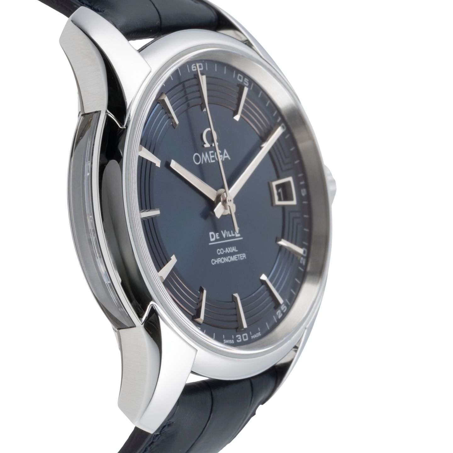 Omega De Ville 431.33.41.21.03.001 (2014) - Blauw wijzerplaat 41mm Staal (7/8)