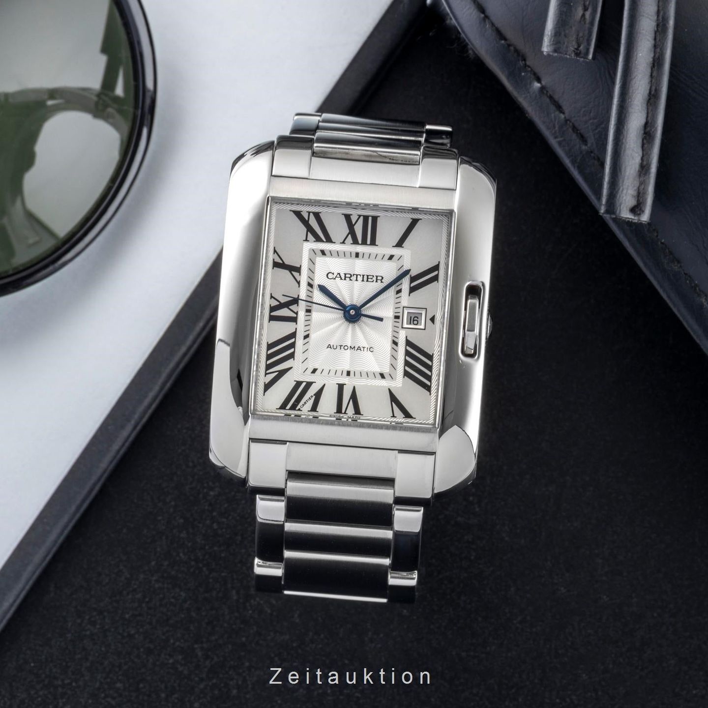 Cartier Tank Anglaise W5310009 (Onbekend (willekeurig serienummer)) - Zilver wijzerplaat 30mm Staal (3/8)