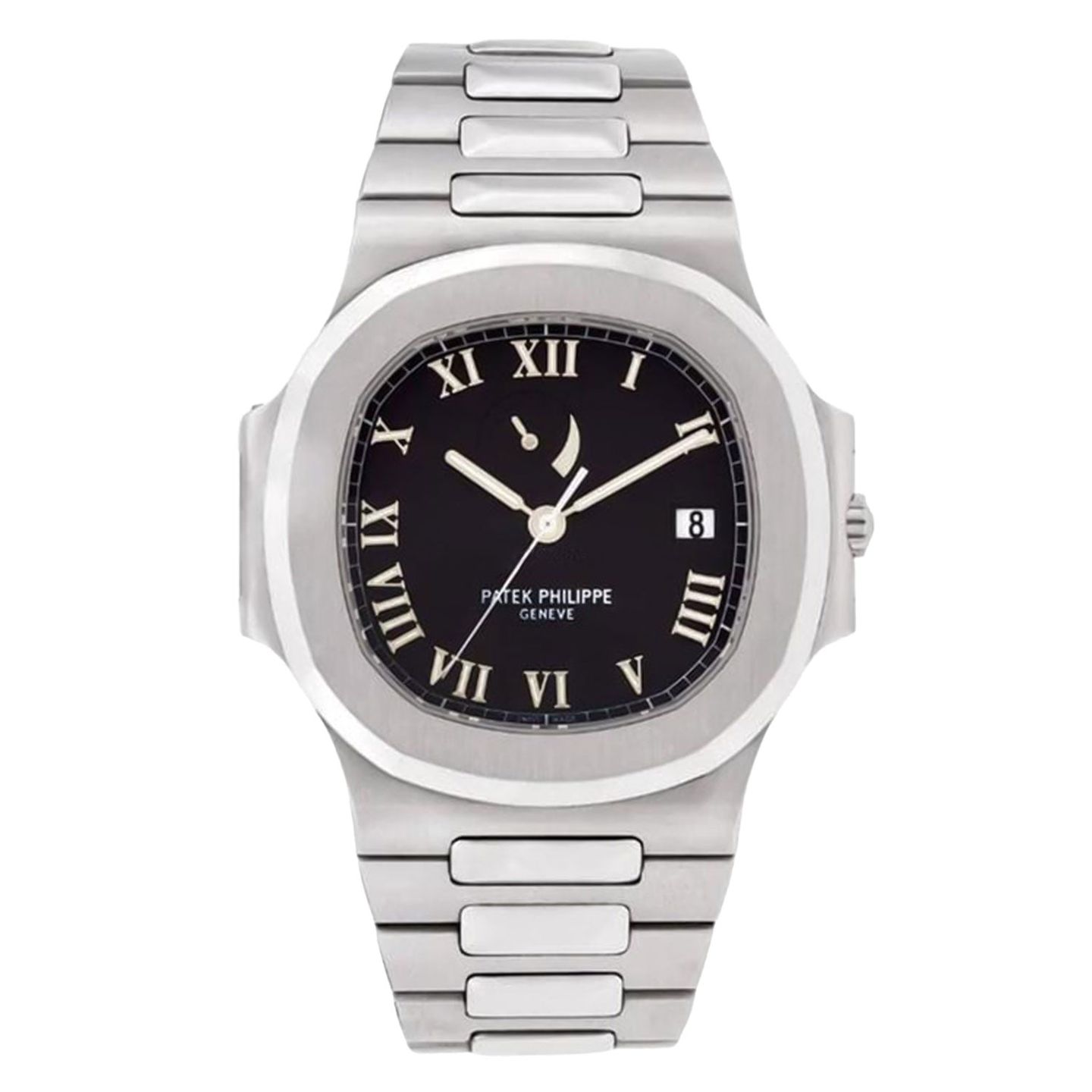 Patek Philippe Nautilus 3710/1A-001 (Onbekend (willekeurig serienummer)) - Zwart wijzerplaat 40mm Staal (1/2)