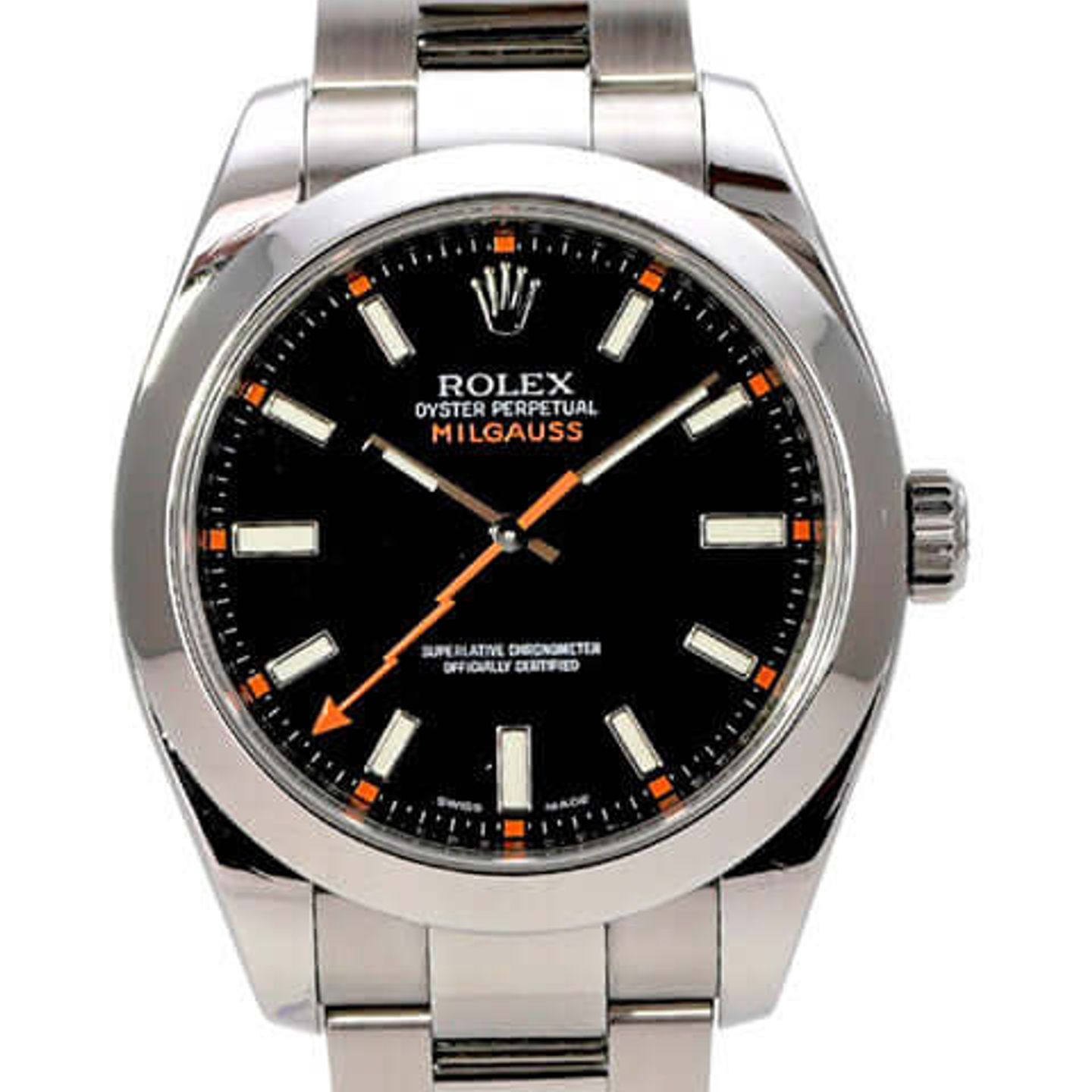 Rolex Milgauss 116400 (2008) - 40mm Staal (1/8)