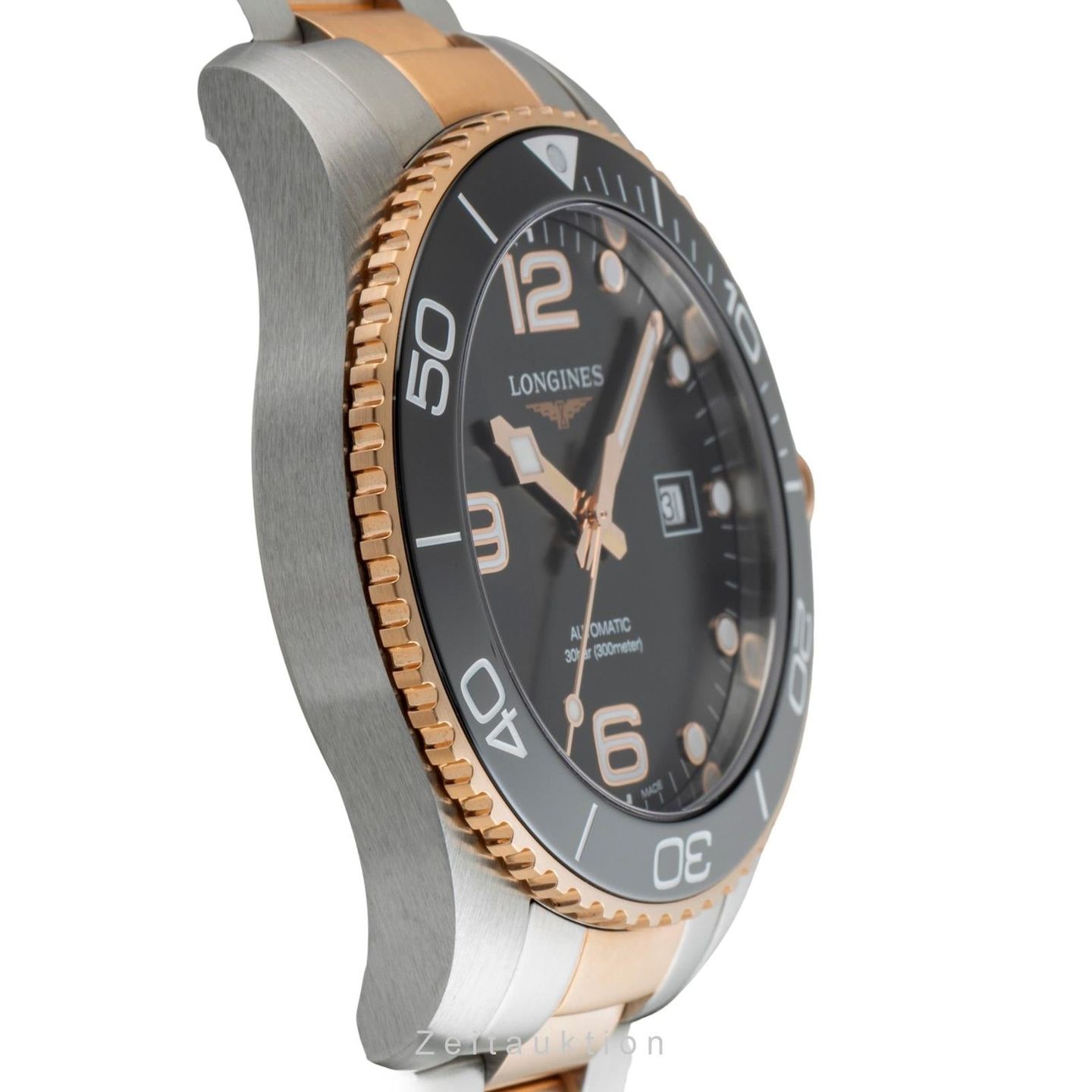 Longines HydroConquest L3.782.3.58.7 (Onbekend (willekeurig serienummer)) - Zwart wijzerplaat 43mm Staal (6/8)