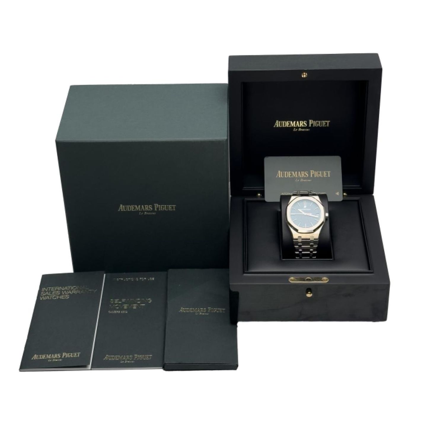 Audemars Piguet Royal Oak Selfwinding 15500ST.OO.1220ST.01 (2021) - Blauw wijzerplaat 41mm Staal (8/8)