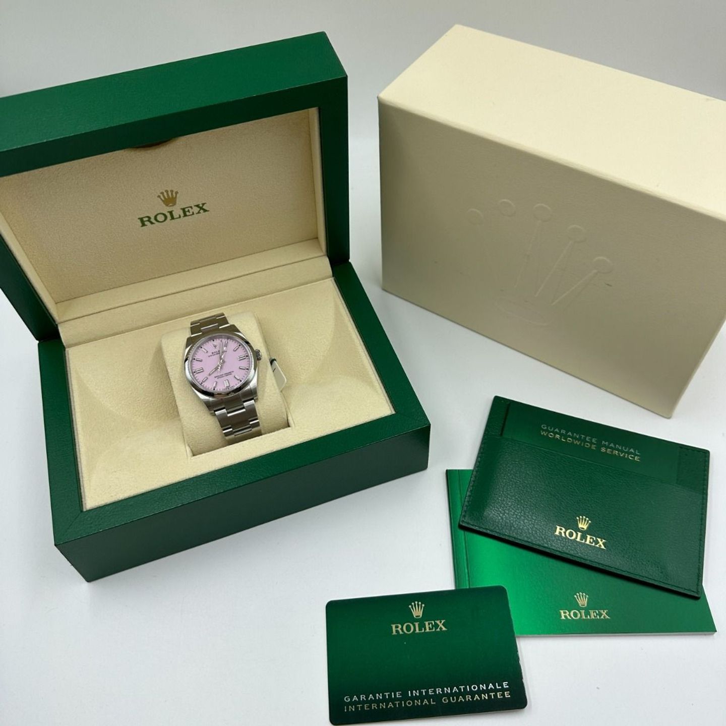 Rolex Oyster Perpetual 36 126000 (2024) - Pink dial 36 mm Steel case (3/8)