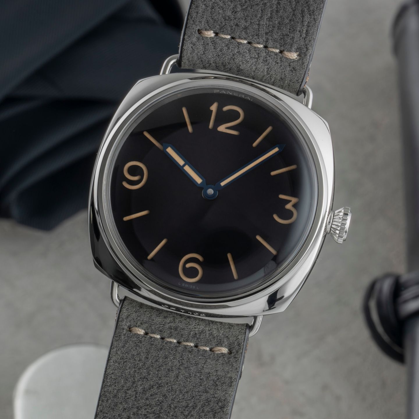 Panerai Special Editions PAM00721 (Unknown (random serial)) - Black dial 47 mm Steel case (3/8)