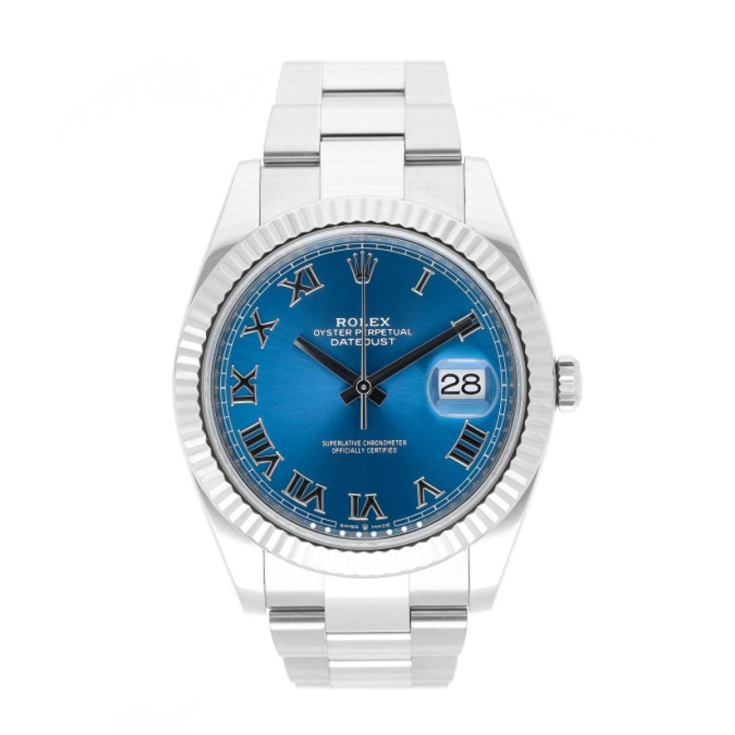 Rolex Datejust 41 126334 (2020) - Blauw wijzerplaat 41mm Staal (1/5)