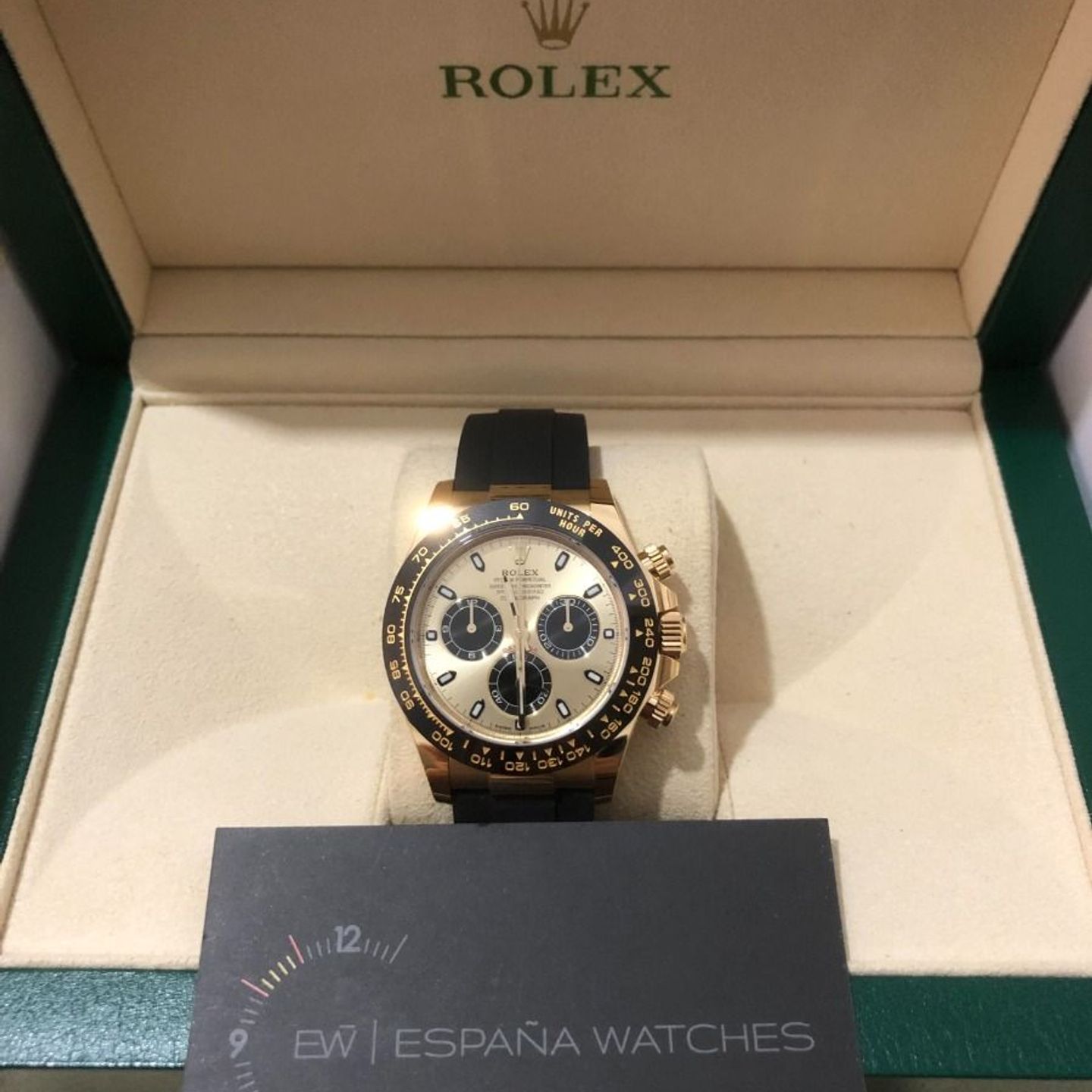 Rolex Daytona 116518LN (2020) - Gold dial 40 mm Yellow Gold case (4/6)