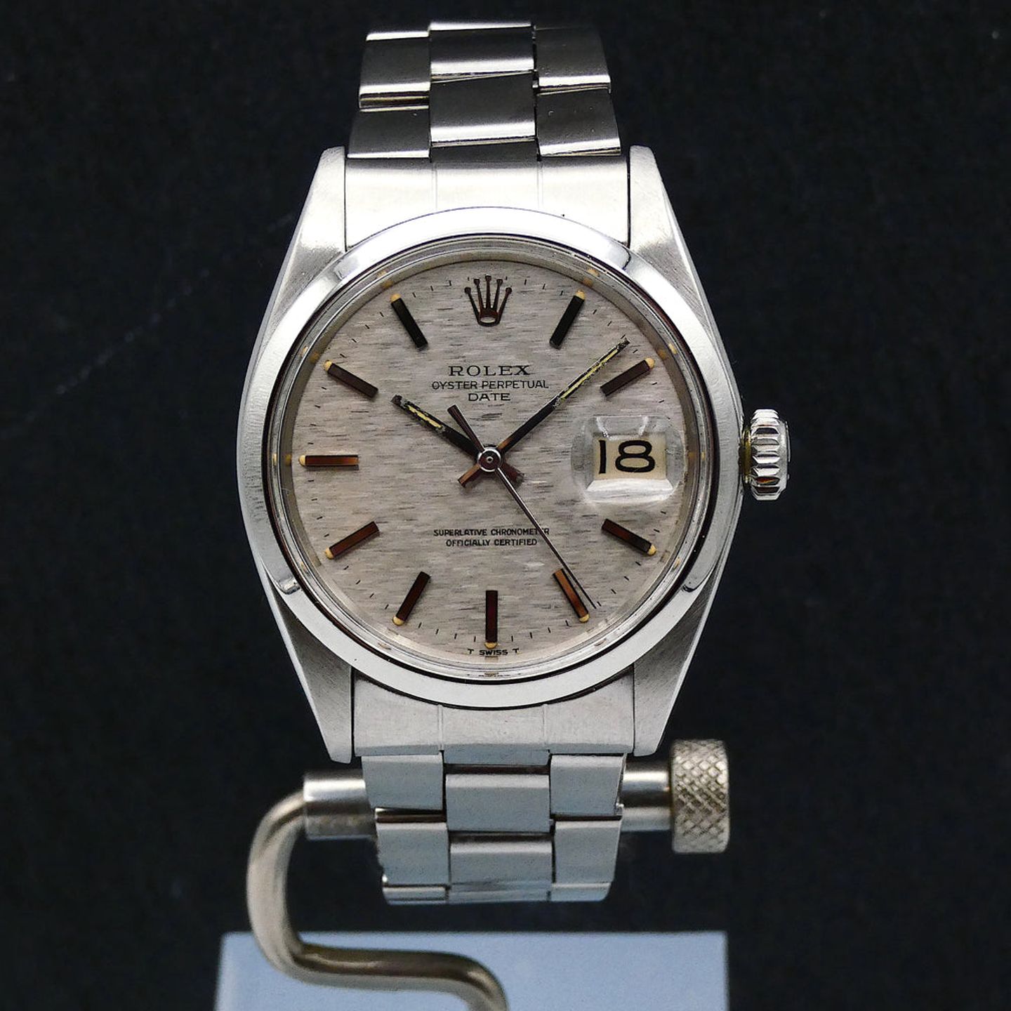 Rolex Oyster Perpetual Date 1500 (1970) - Silver dial 34 mm Steel case (1/3)