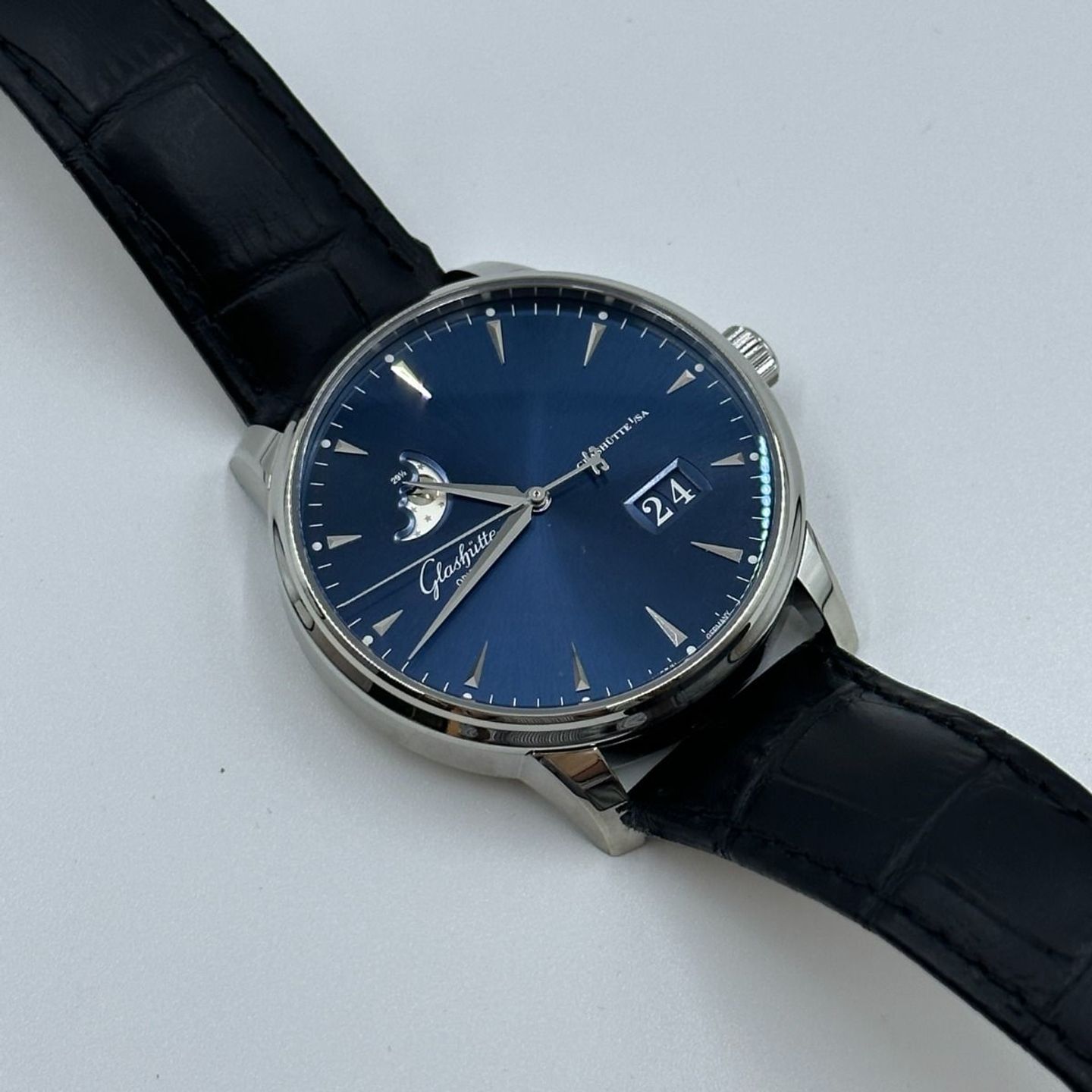 Glashütte Original Senator Excellence 1-36-04-04-02-30 (2024) - Blue dial 42 mm Steel case (4/8)