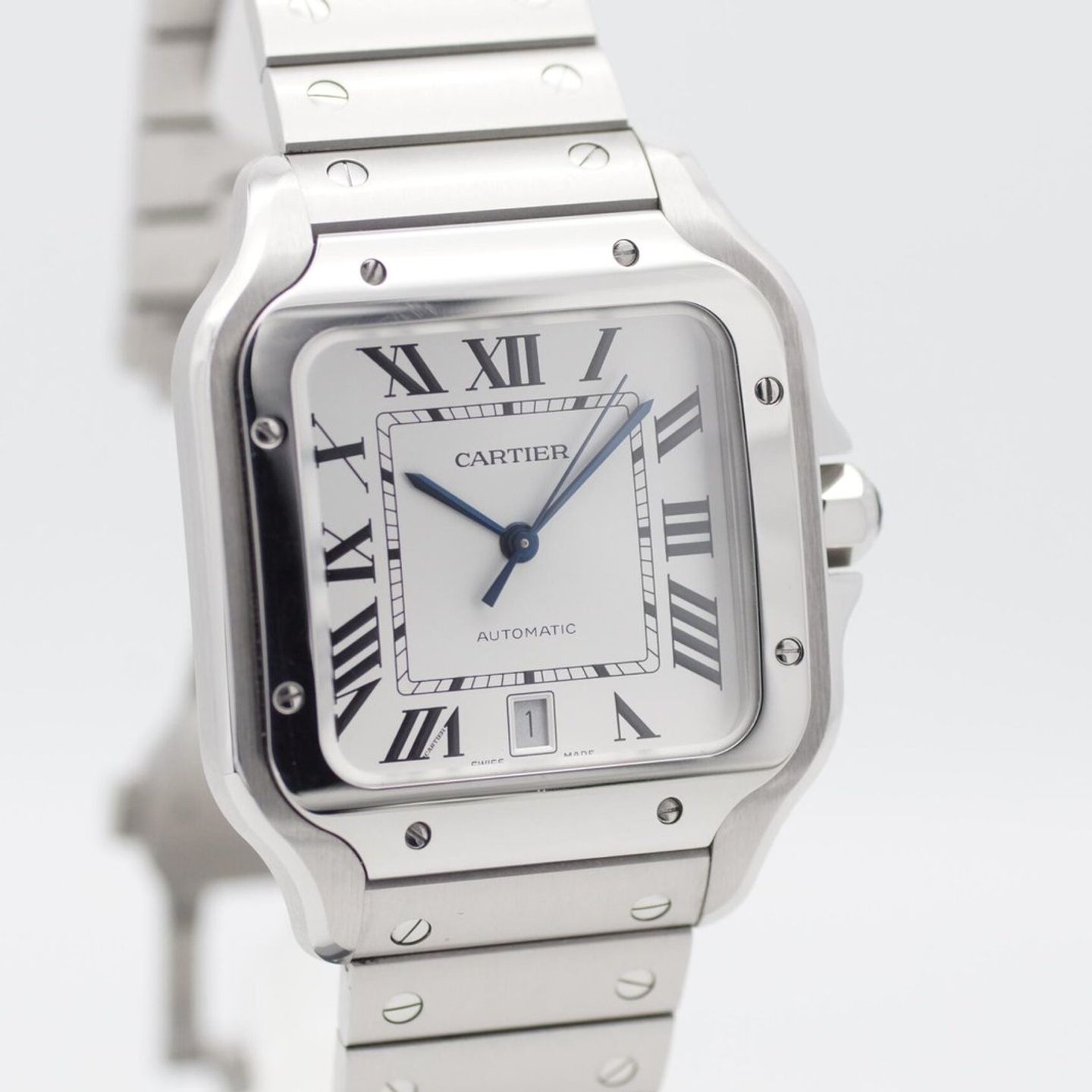 Cartier Santos WSSA0018 (2025) - Silver dial 40 mm Steel case (4/8)