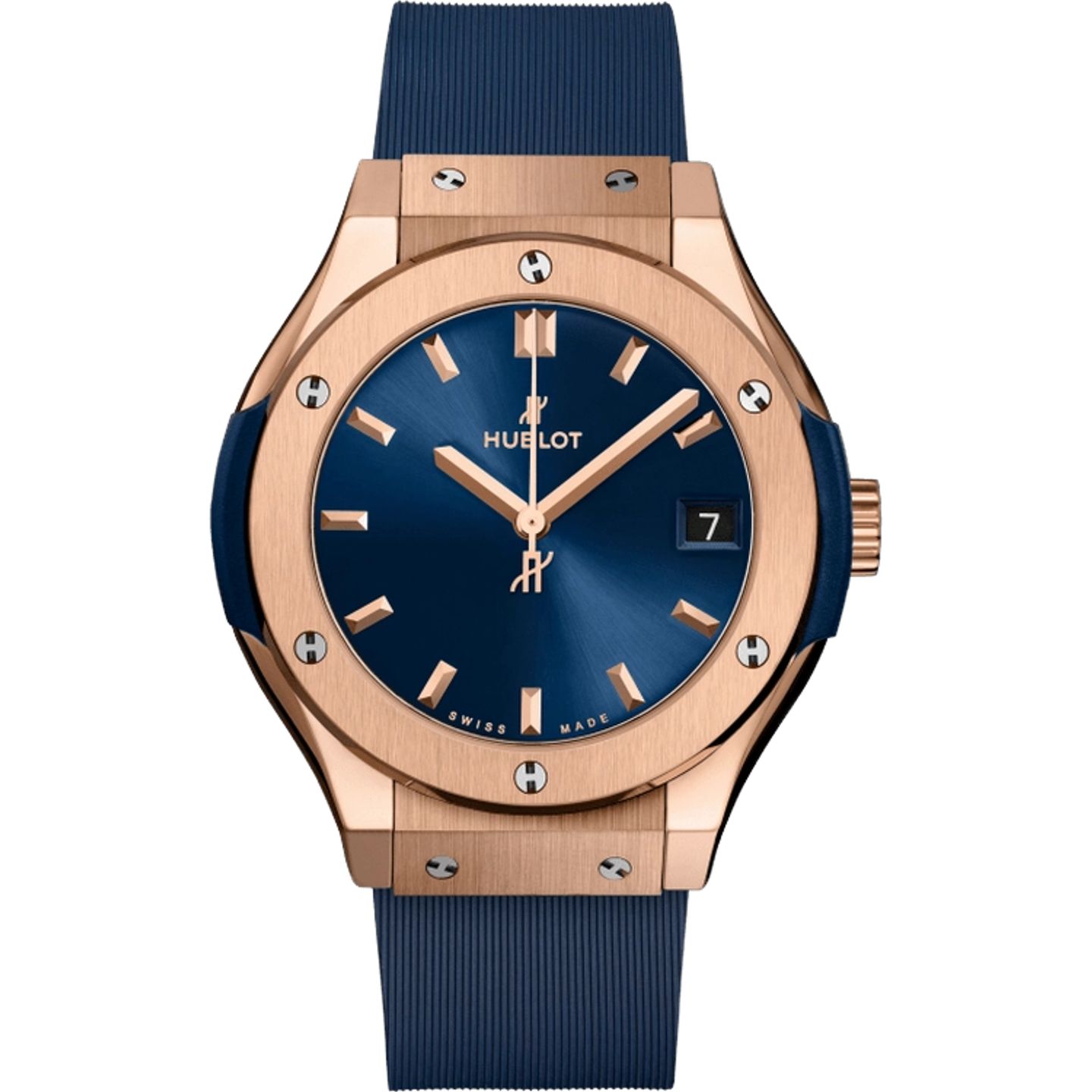 Hublot Classic Fusion Blue 581.OX.7180.RX (2025) - Blue dial 33 mm Rose Gold case (1/1)