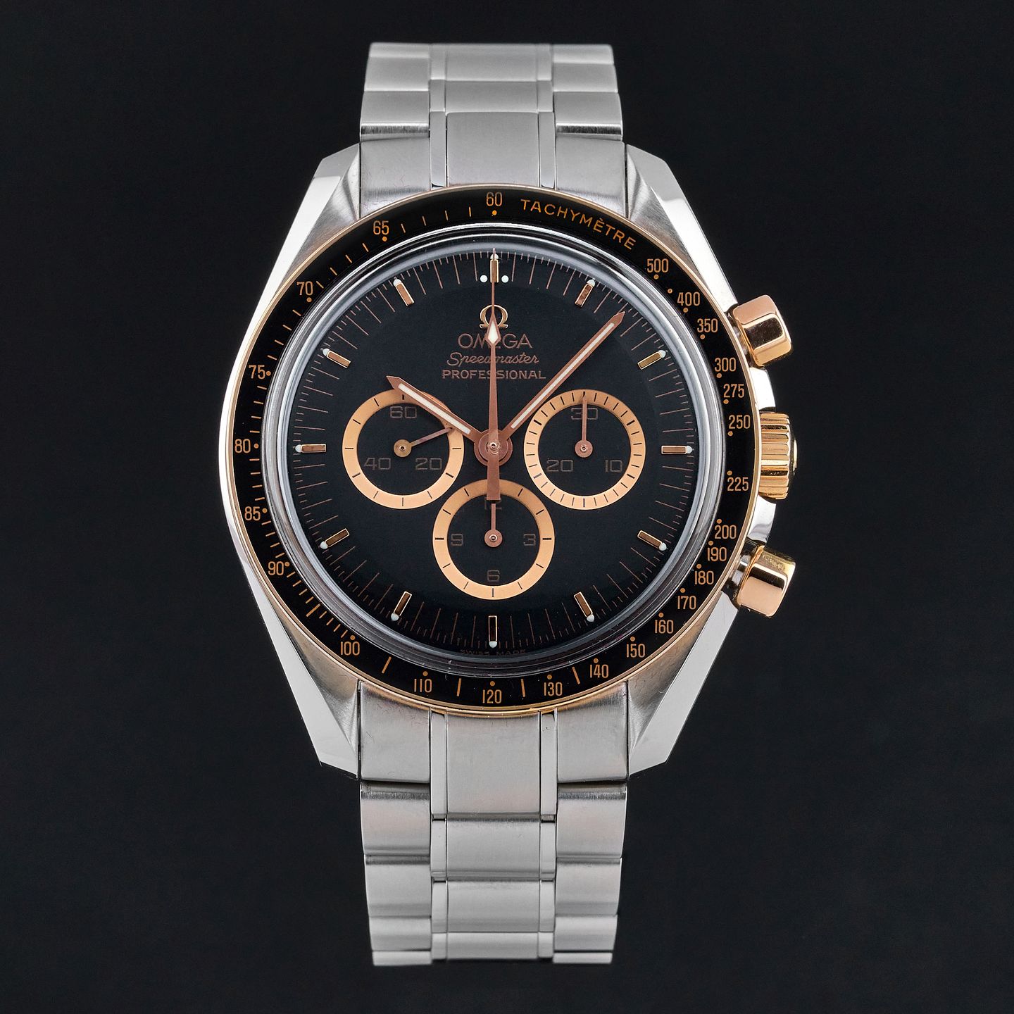 Omega Speedmaster Professional Moonwatch 3366.51.00 (2006) - Zwart wijzerplaat 42mm Goud/Staal (3/7)