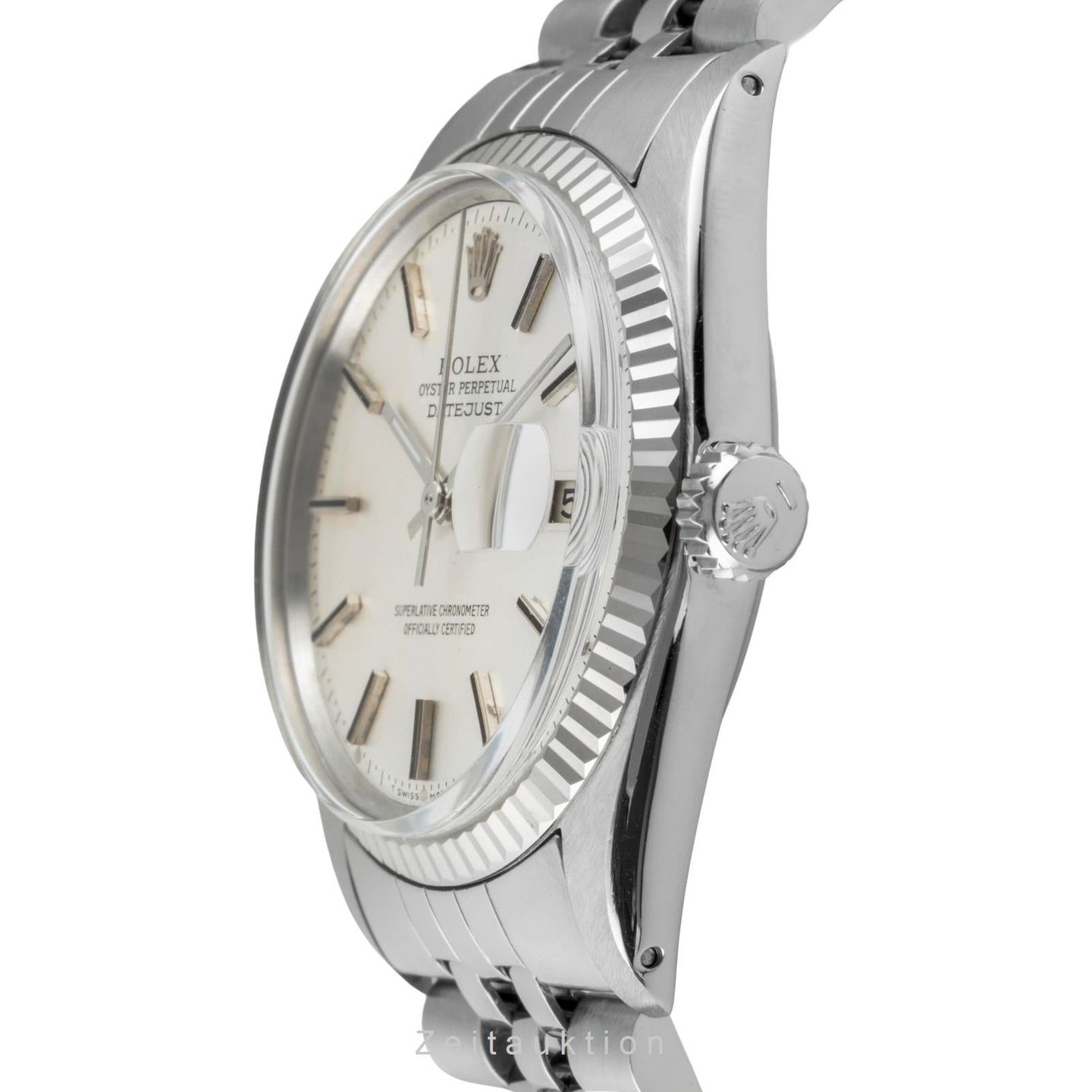 Rolex Datejust 1601 (1974) - Silver dial 36 mm Gold/Steel case (5/8)