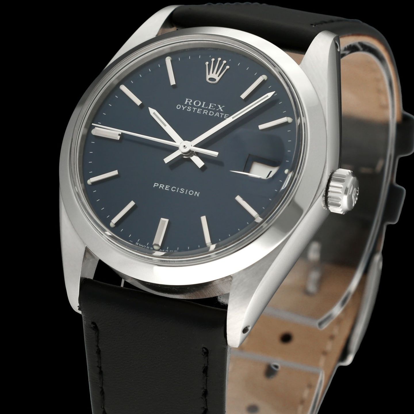 Rolex Oyster Precision 6694 (1969) - Blue dial 34 mm Steel case (6/7)