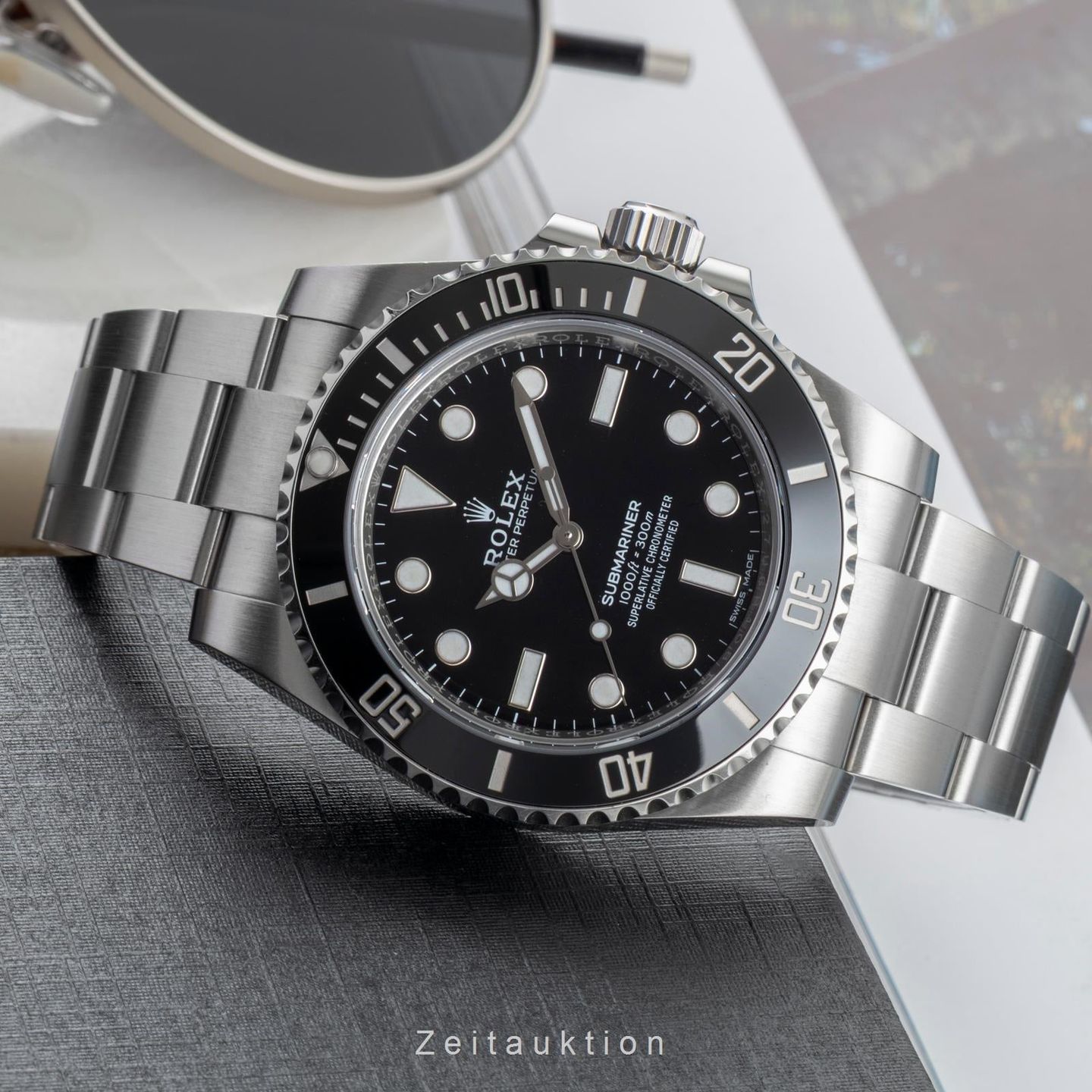 Rolex Submariner No Date 114060 (Onbekend (willekeurig serienummer)) - Zwart wijzerplaat 40mm Staal (2/8)