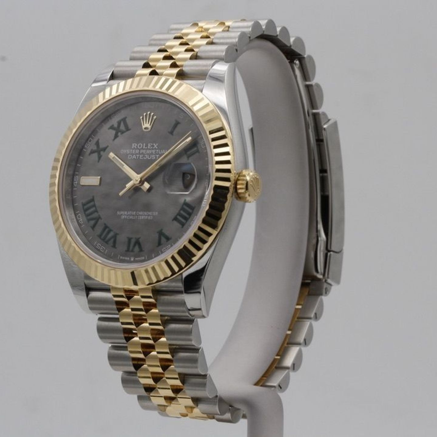 Rolex Datejust 41 126333 (2021) - Grey dial 41 mm Gold/Steel case (2/8)