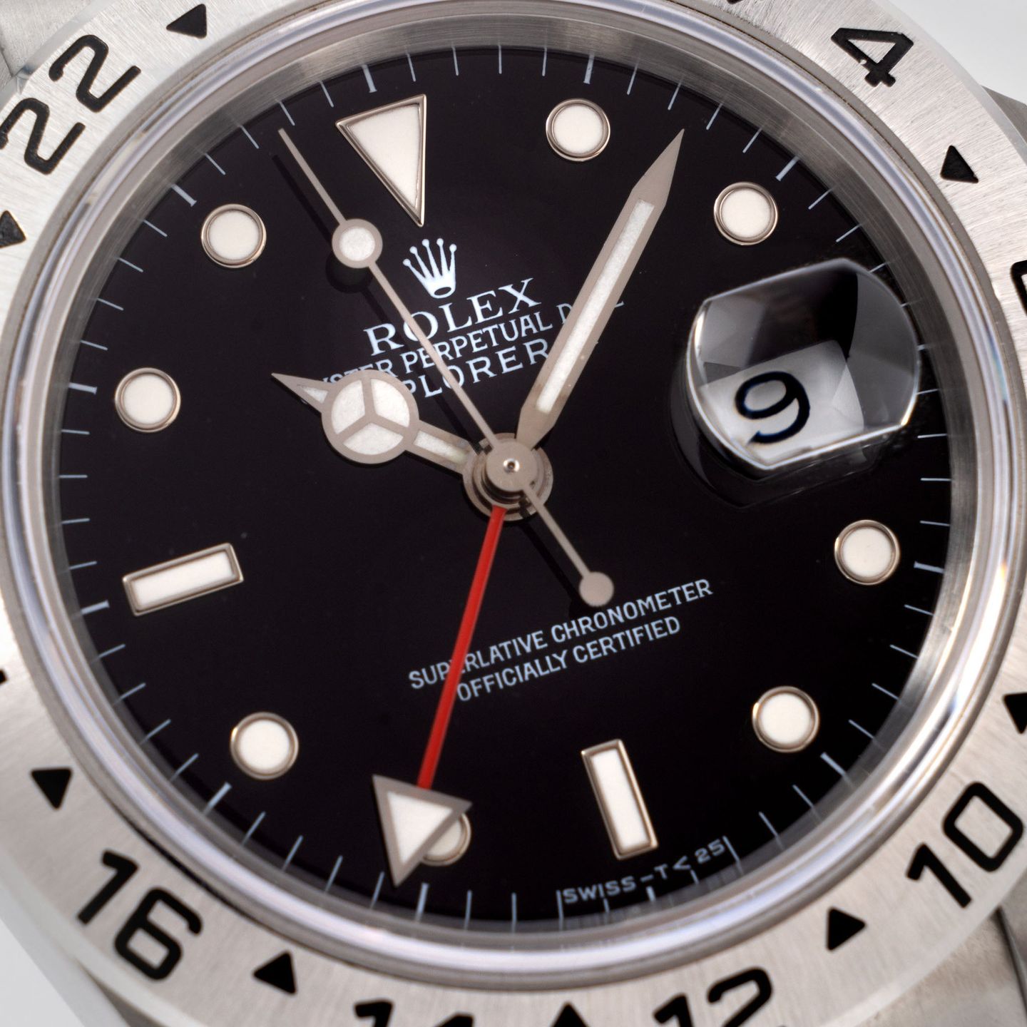 Rolex Explorer II 16570 (1993) - Zwart wijzerplaat 40mm Staal (7/8)