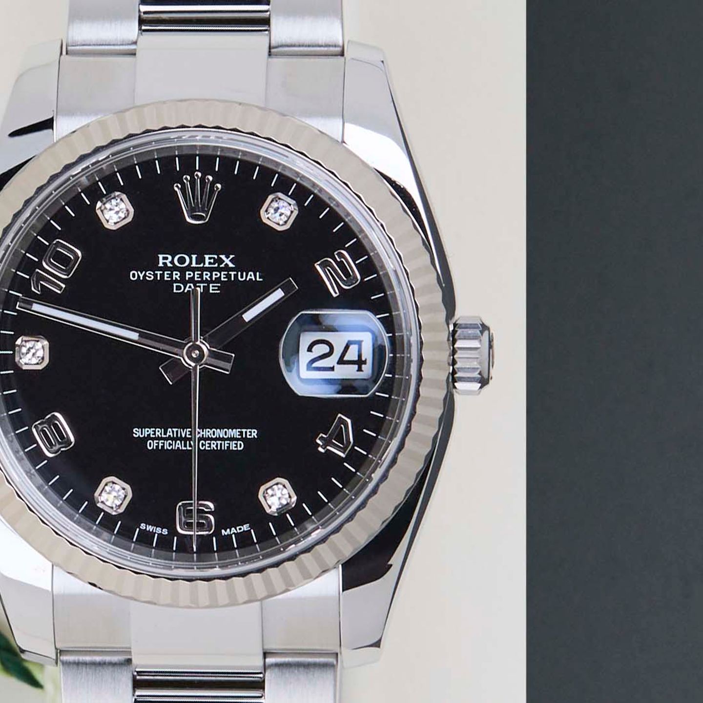 Rolex Oyster Perpetual Date 115234 (2015) - 34 mm Steel case (5/8)