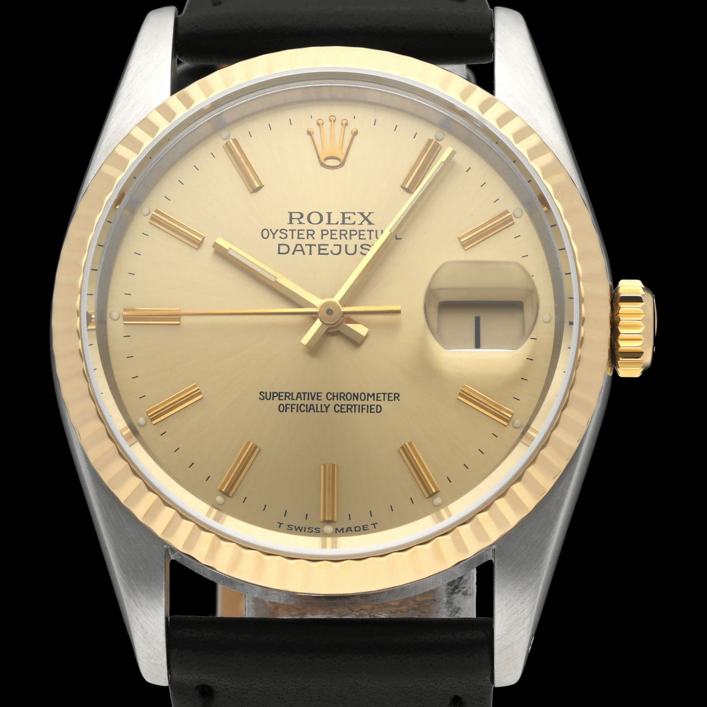 Rolex Datejust 36 16233 (1991) - 36mm Goud/Staal (1/7)