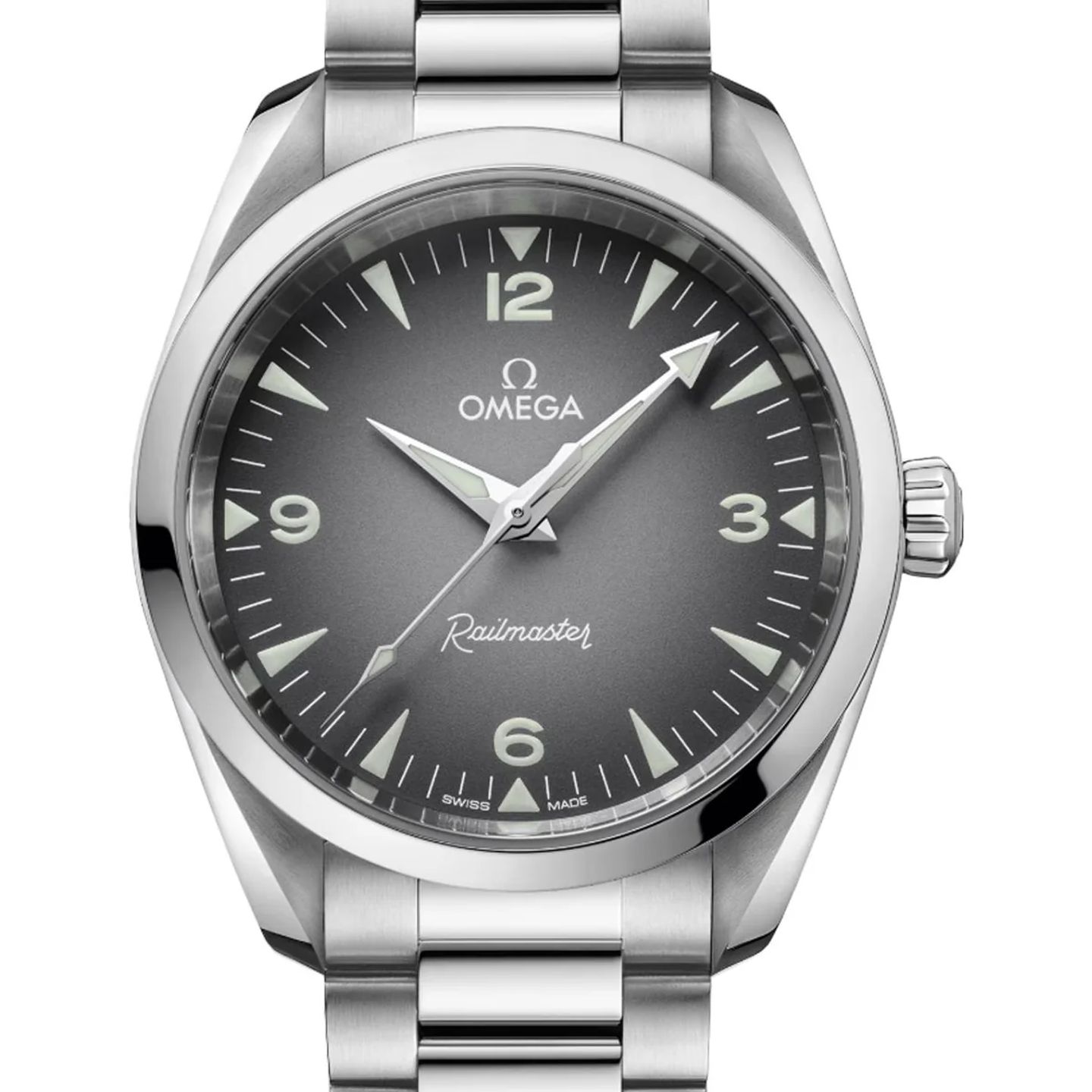 Omega Seamaster Railmaster 235.10.38.20.06.001 (2026) - Grijs wijzerplaat 38mm Staal (1/1)