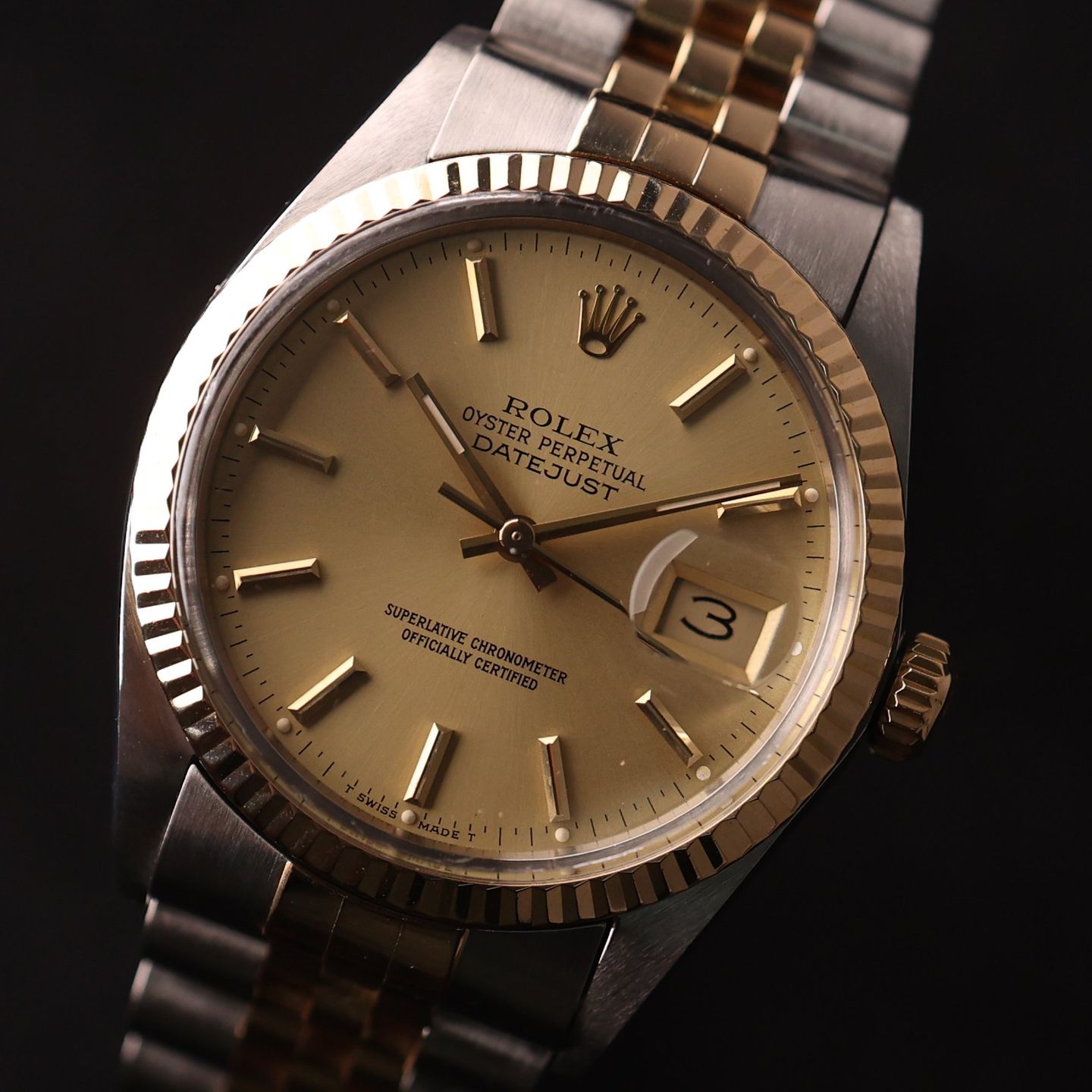 Rolex Datejust 36 16013 (1985) - 36 mm Gold/Steel case (2/3)