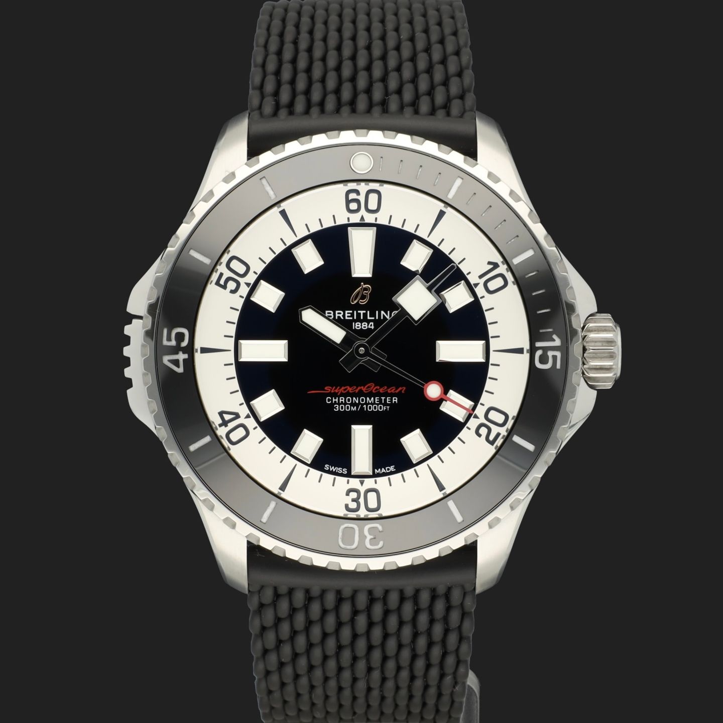 Breitling Superocean 46 A17378 (Unknown (random serial)) - Black dial 46 mm Steel case (2/8)