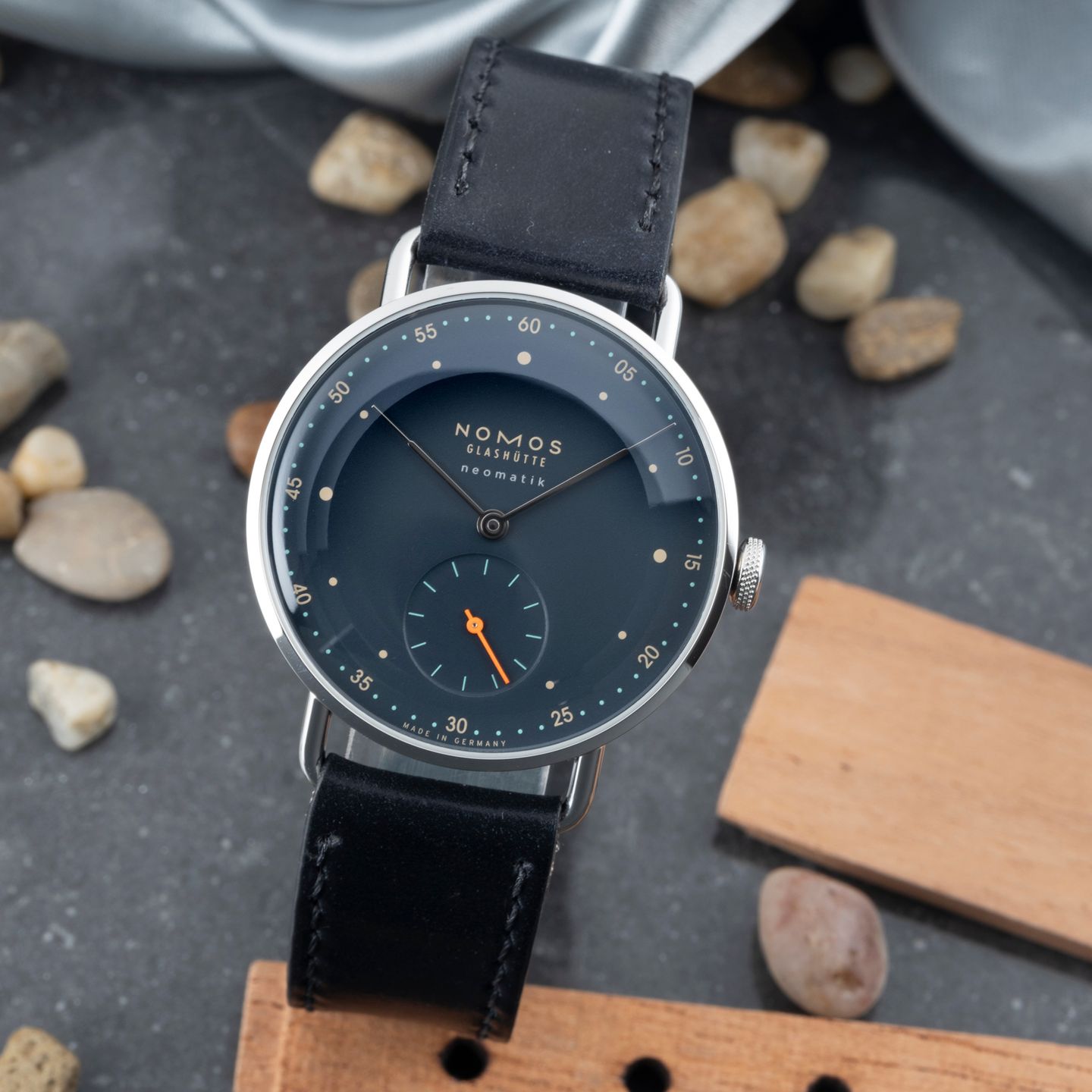 NOMOS Ludwig Automatik 271 (Onbekend (willekeurig serienummer)) - Wit wijzerplaat 40mm Staal (1/8)