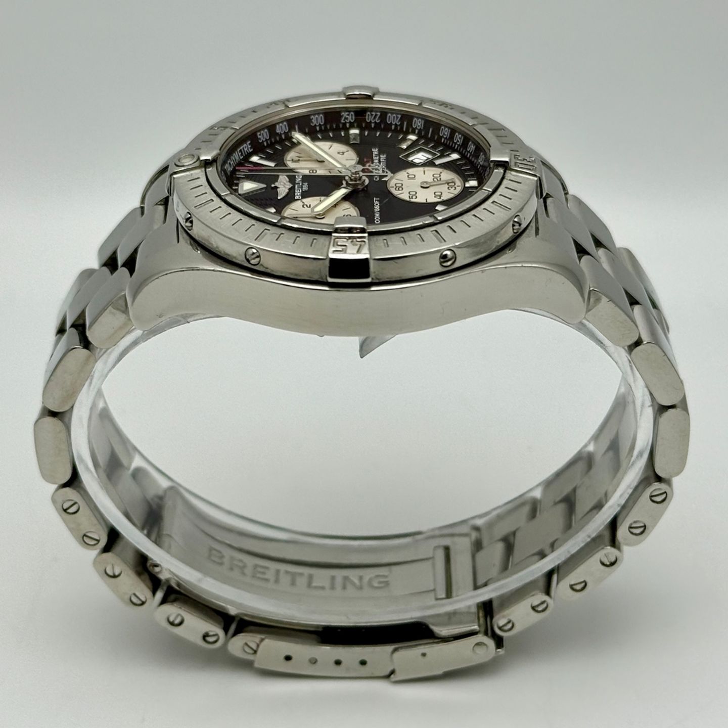 Breitling Colt Chronograph A73380 (2005) - Black dial 41 mm Steel case (7/8)