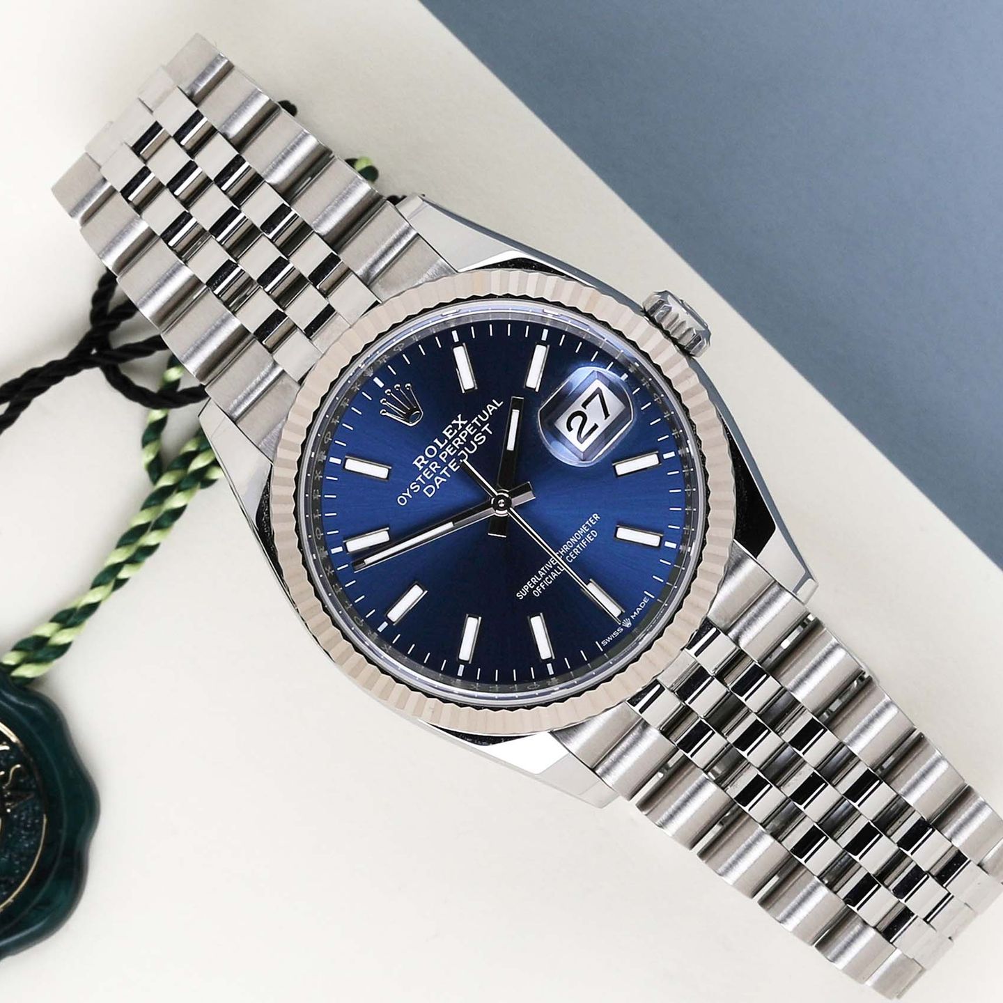 Rolex Datejust 36 126234 (2024) - Blauw wijzerplaat 36mm Staal (1/8)