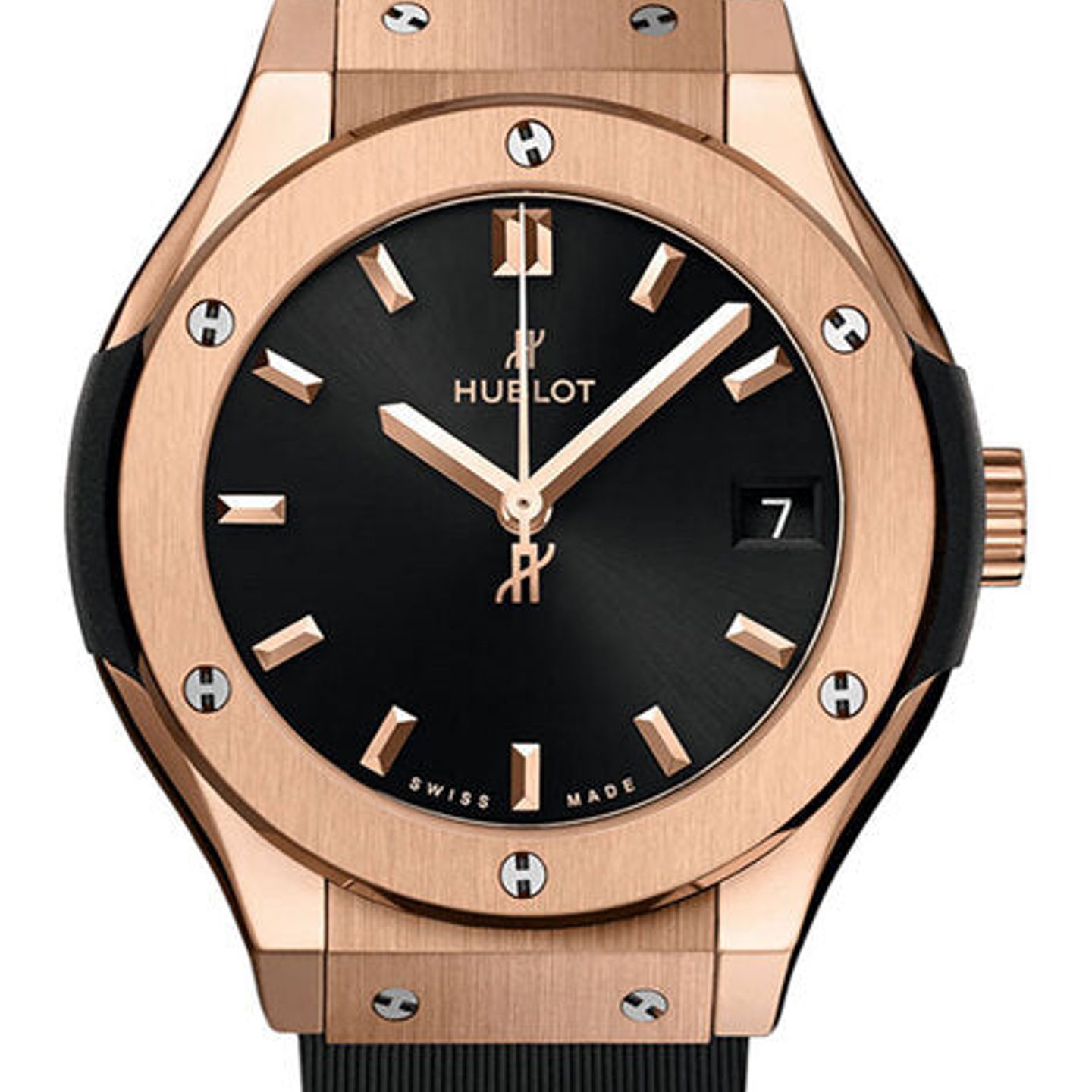 Hublot Classic Fusion Quartz 581.OX.1480.RX (2025) - Black dial 33 mm Rose Gold case (1/1)