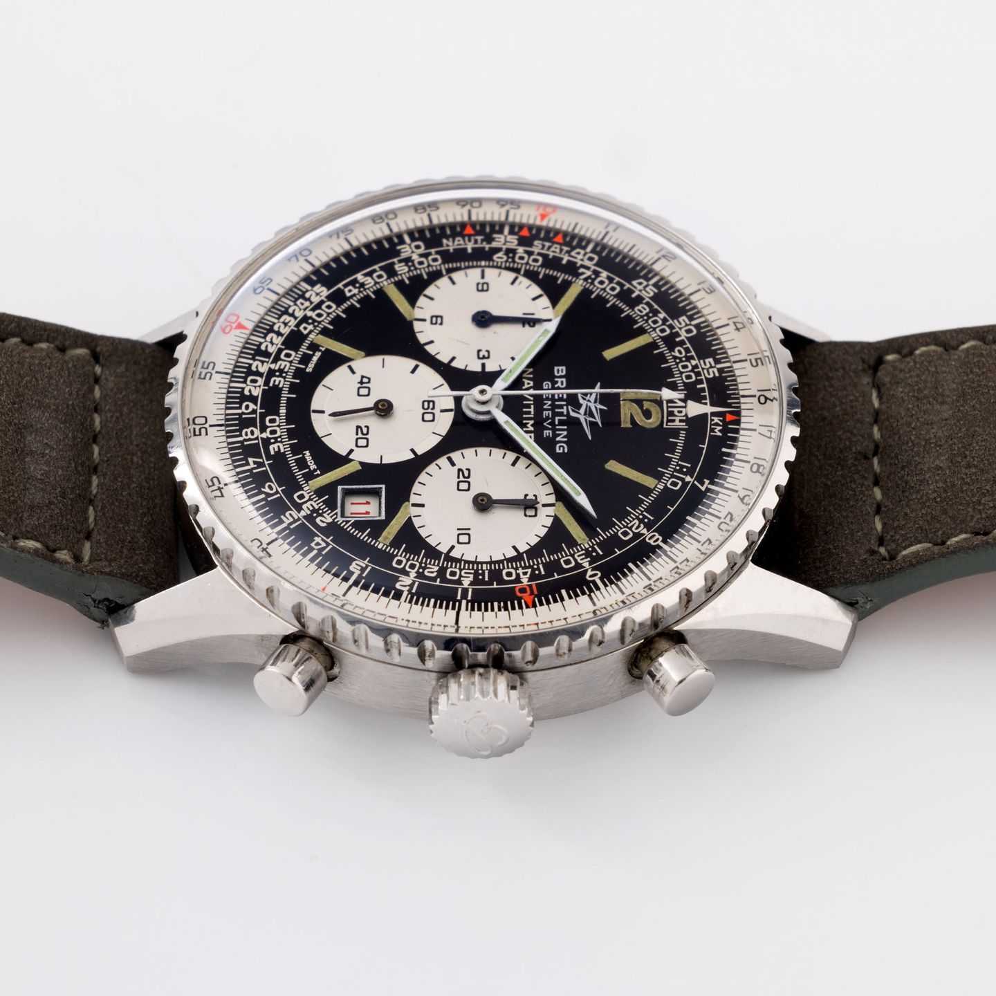 Breitling Navitimer 7806 (1973) - Zwart wijzerplaat 41mm Staal (6/8)