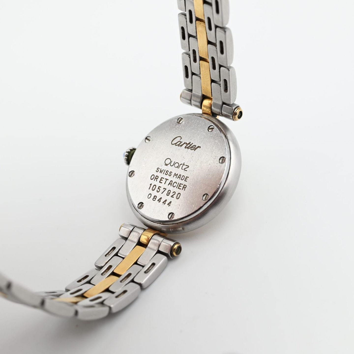 Cartier Panthère 1057920 (Unknown (random serial)) - White dial 24 mm Gold/Steel case (7/8)