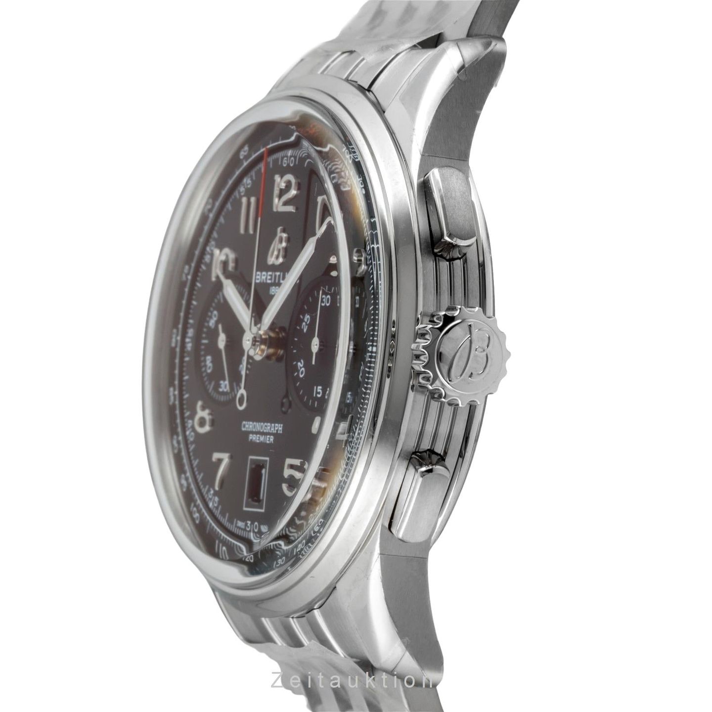 Breitling Premier AB0145221B1A1 (Onbekend (willekeurig serienummer)) - Zwart wijzerplaat 42mm Staal (5/8)