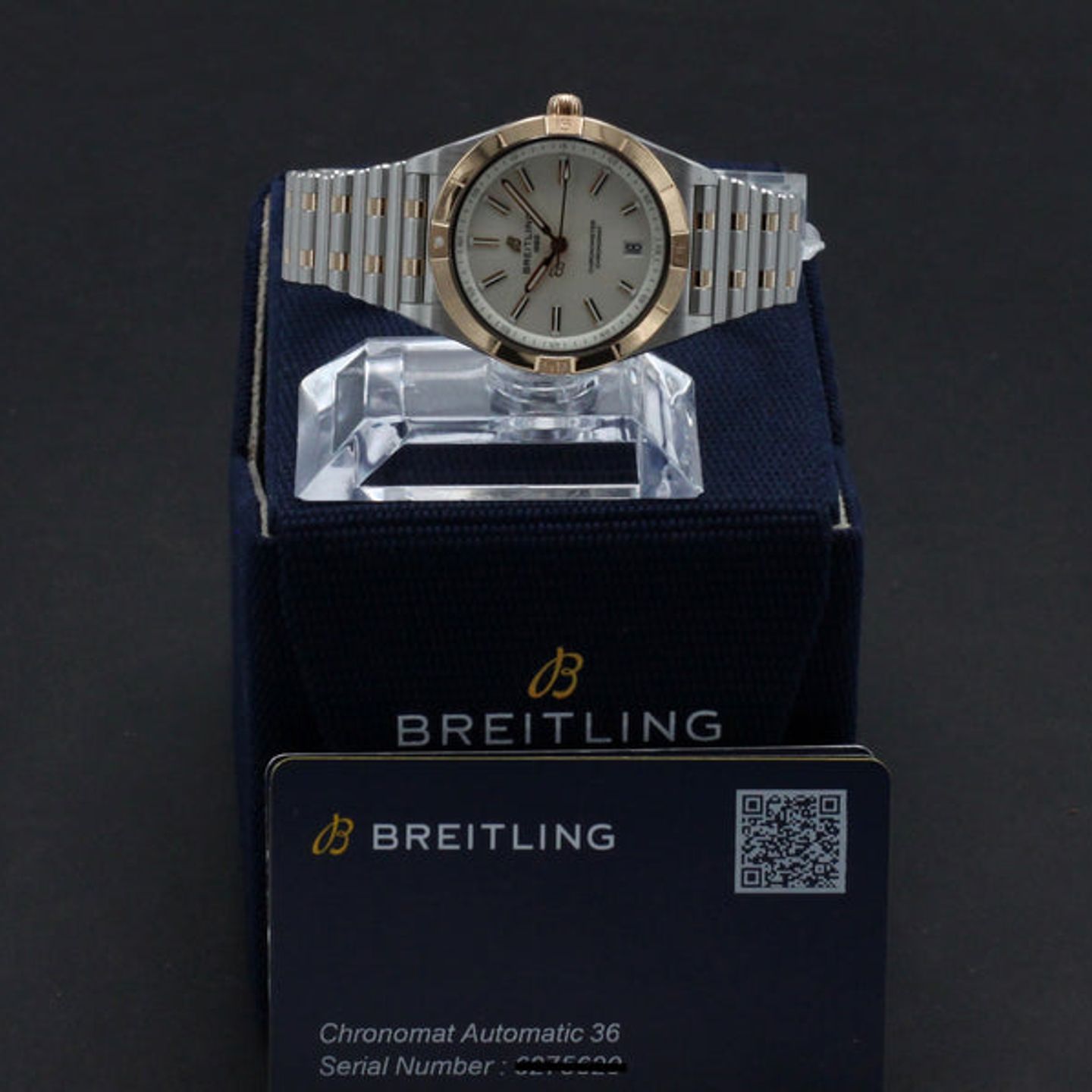 Breitling Chronomat 36 U10380101A1U1 (2023) - Wit wijzerplaat 36mm Goud/Staal (3/7)