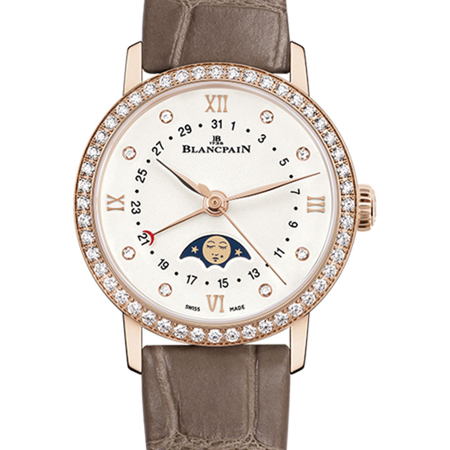 Blancpain Villeret 6126-2987-55A (2022) - Champagne dial 33 mm Red Gold case (1/1)