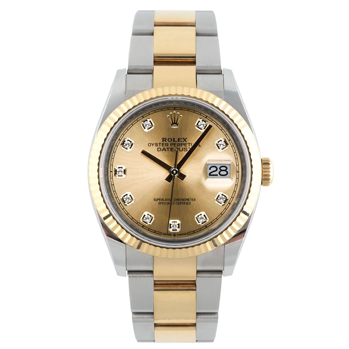 Rolex Datejust 36 126233 (2019) - 36mm Goud/Staal (1/3)