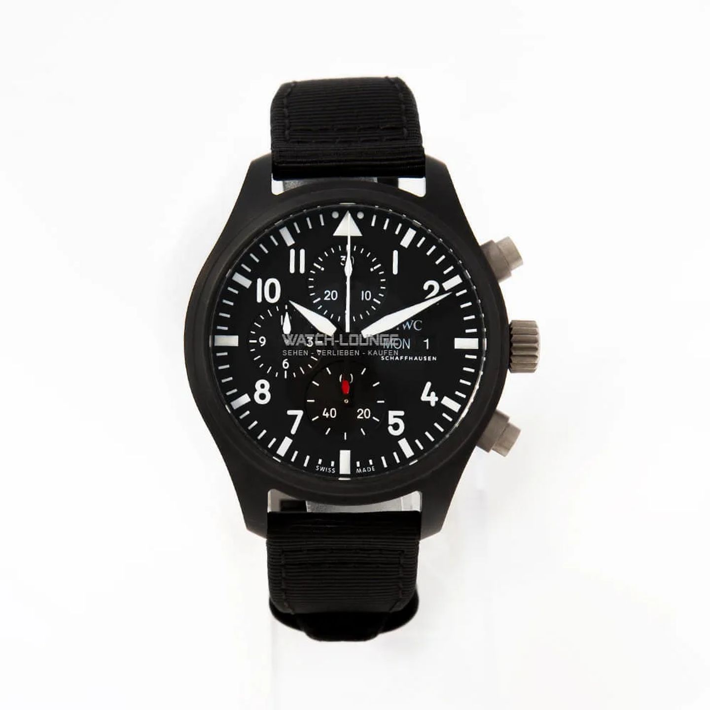 IWC Pilot Chronograph Top Gun IW389101 (2020) - Zwart wijzerplaat 45mm Keramiek (3/8)