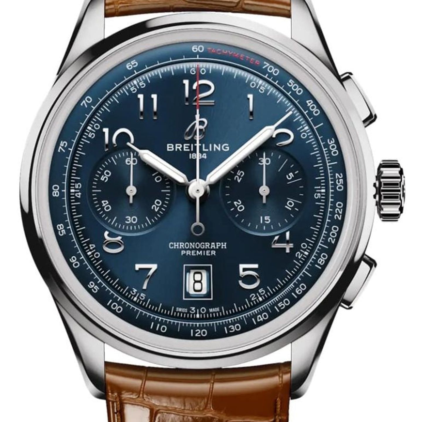 Breitling Premier AB0145171C1P1 (2026) - Blauw wijzerplaat 42mm Staal (1/1)