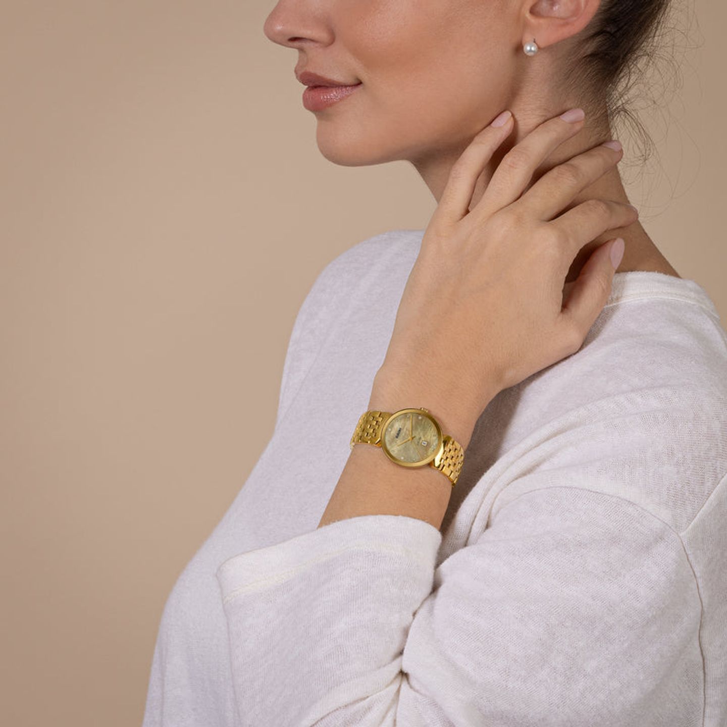 Rado Florence R48915903 (2026) - Gold dial 30 mm Steel case (2/8)