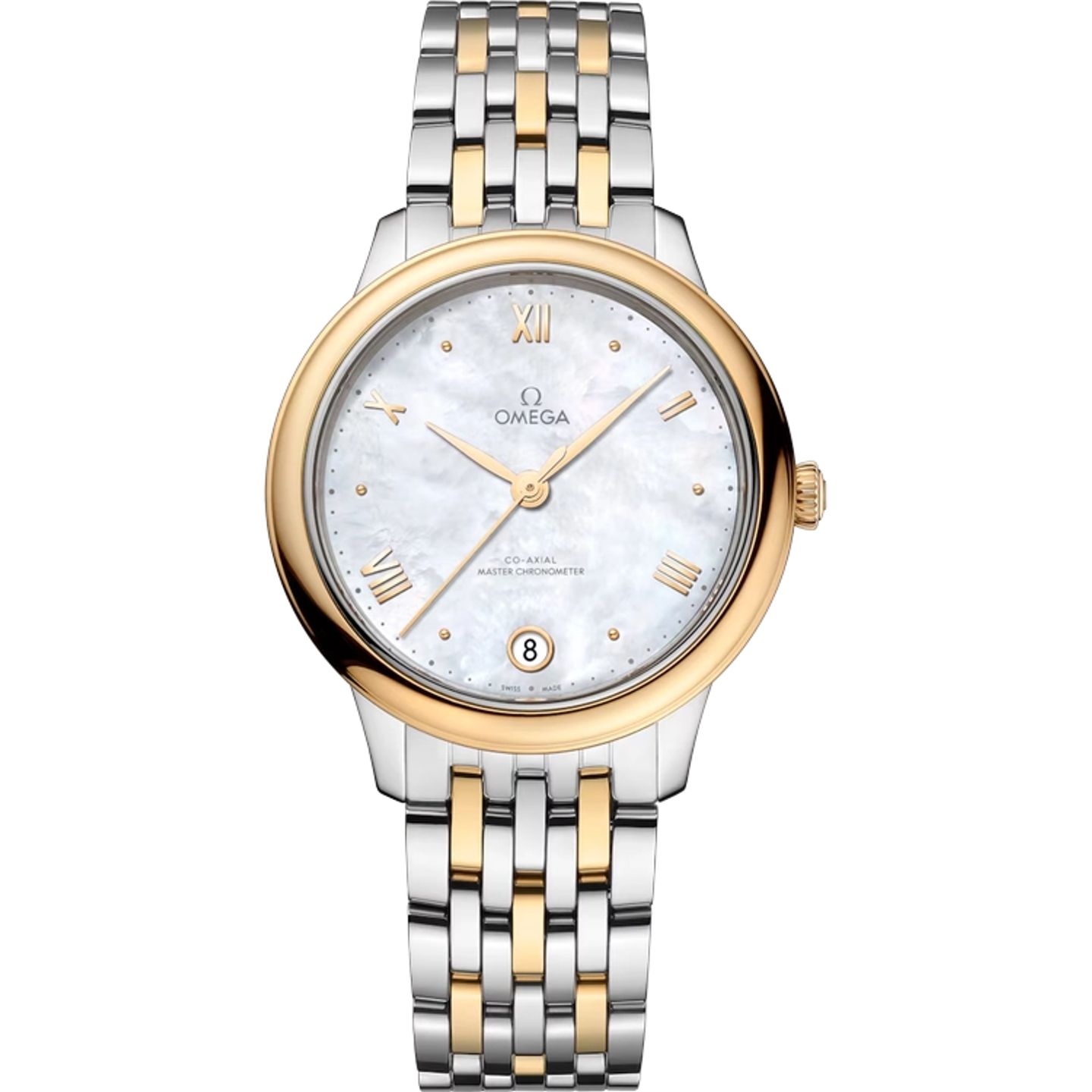 Omega De Ville 434.20.34.20.05.002 (2025) - White dial 34 mm Gold/Steel case (1/1)