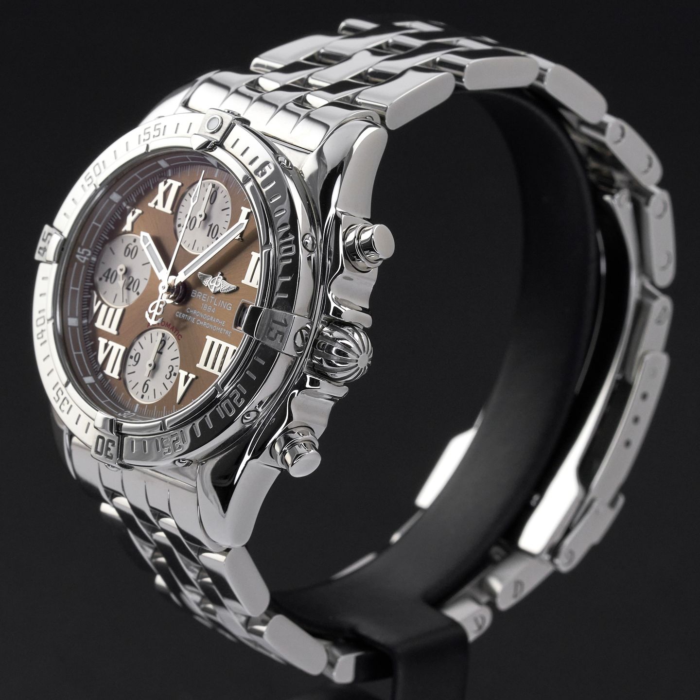 Breitling Chrono Cockpit A13358 (Unknown (random serial)) - Bronze dial 39 mm Steel case (4/8)