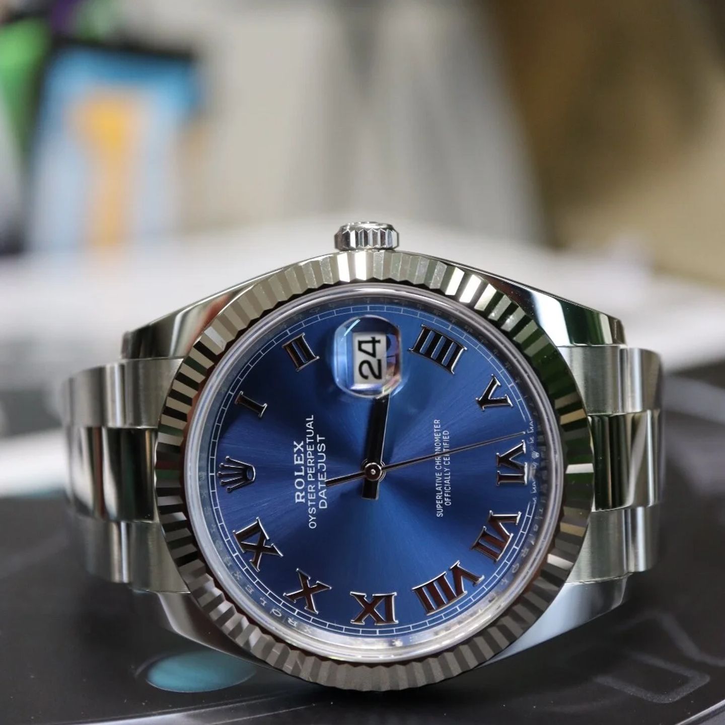 Rolex Datejust 41 126334 (2023) - Blue dial 41 mm Steel case (3/7)